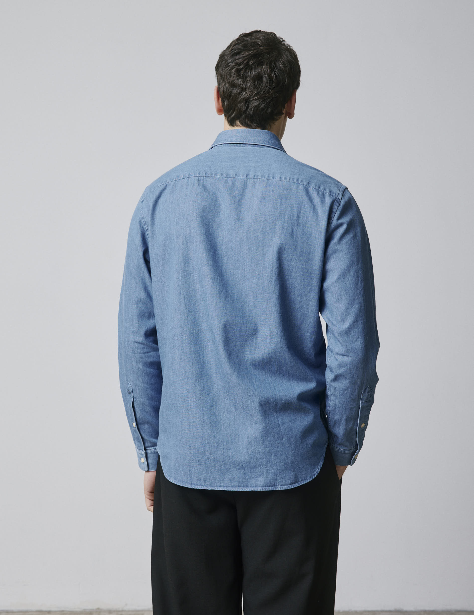 Auguste blue denim shirt - Denim - French Collar