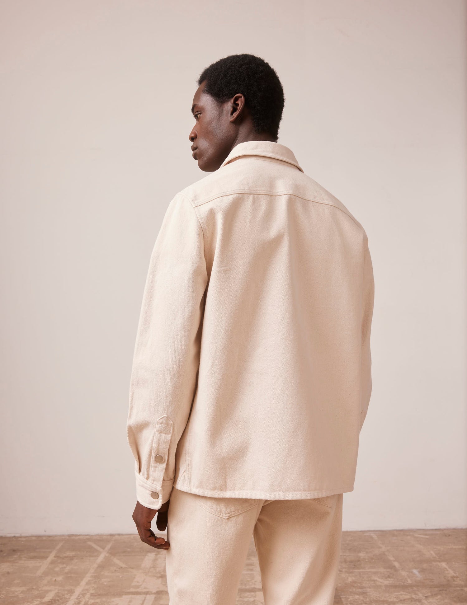 Ecru denim Cameron overshirt