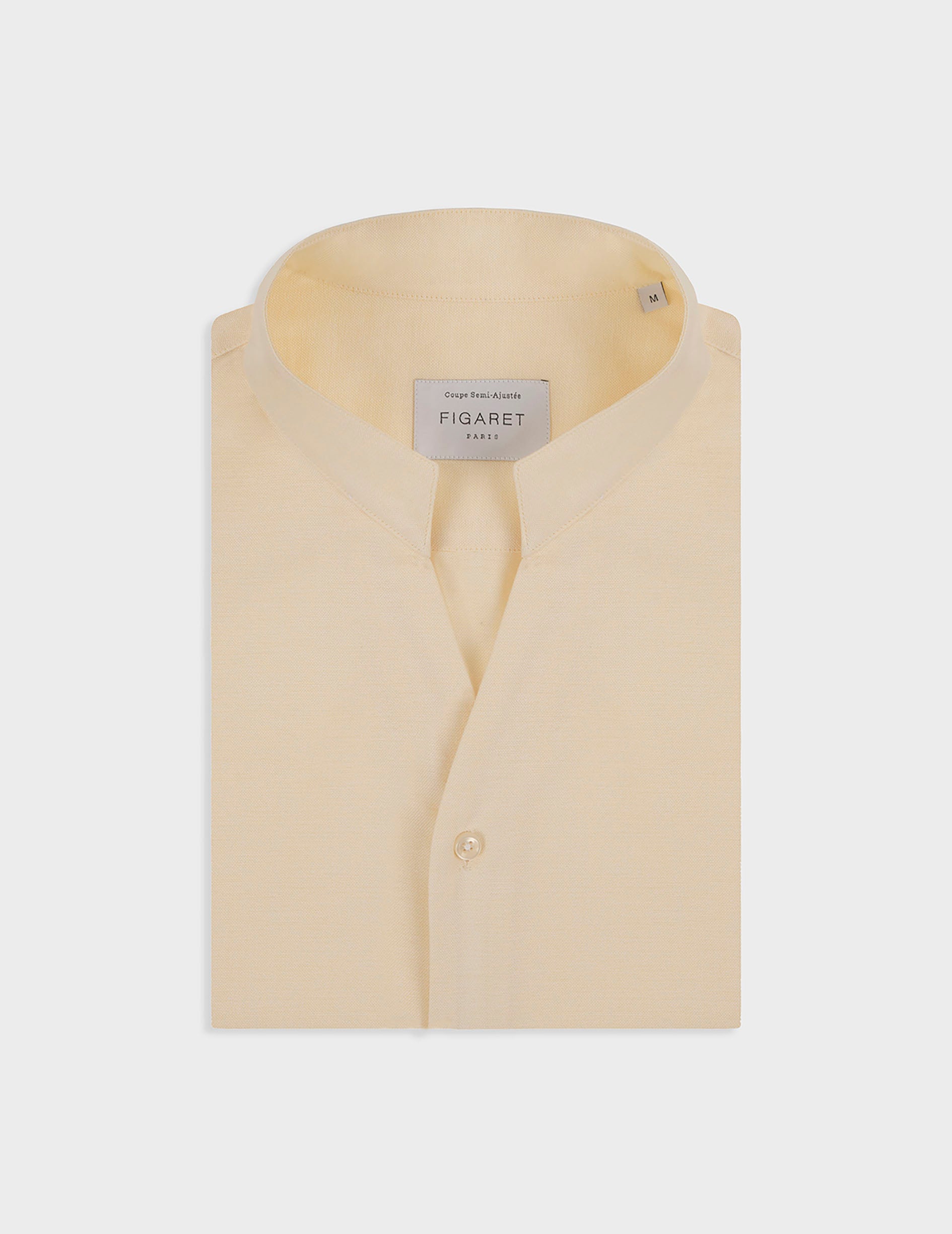Yellow Carl shirt - Oxford - Open straight Collar