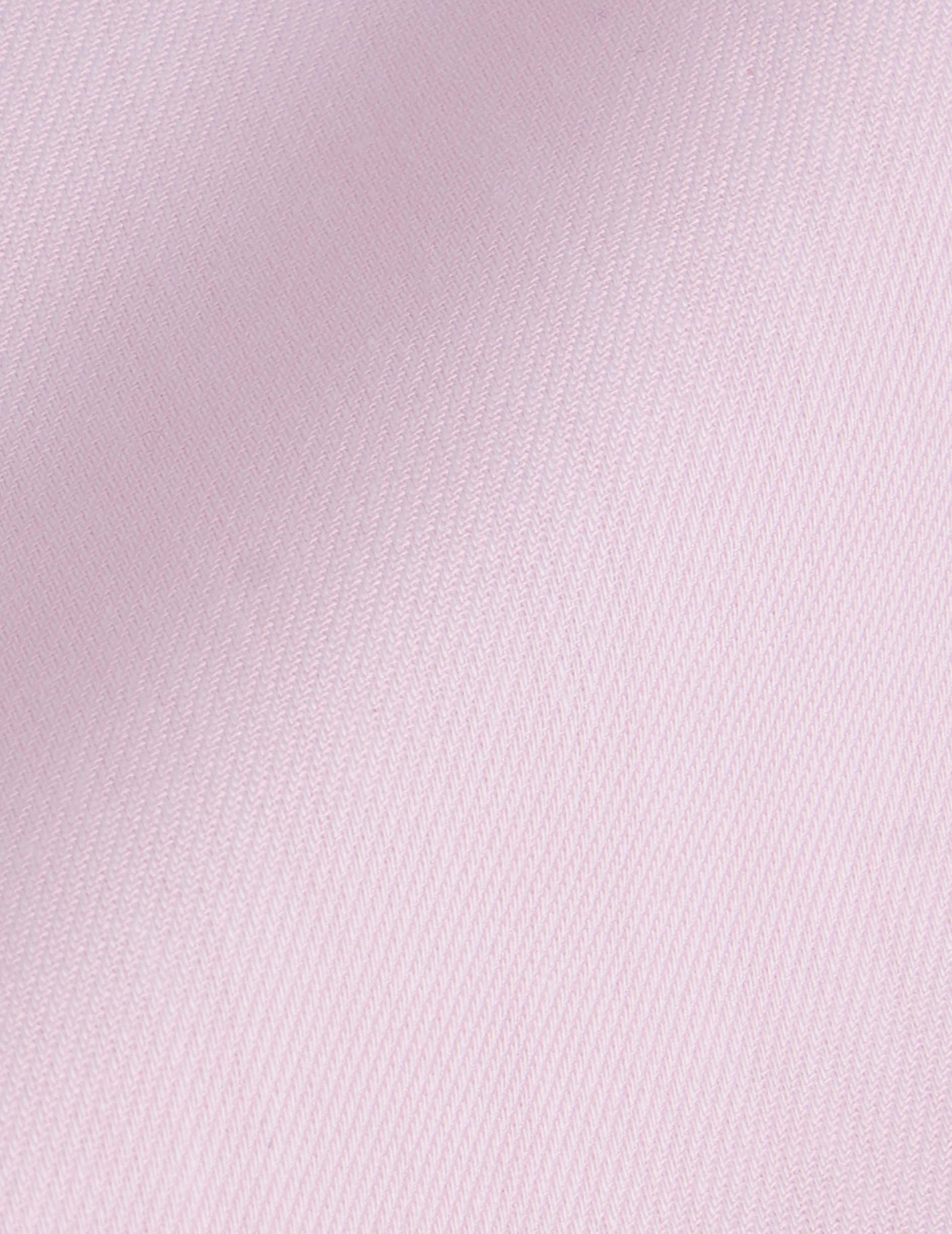 Pink classic wrinkle-free shirt - Twill - Figaret Collar - Easy-iron