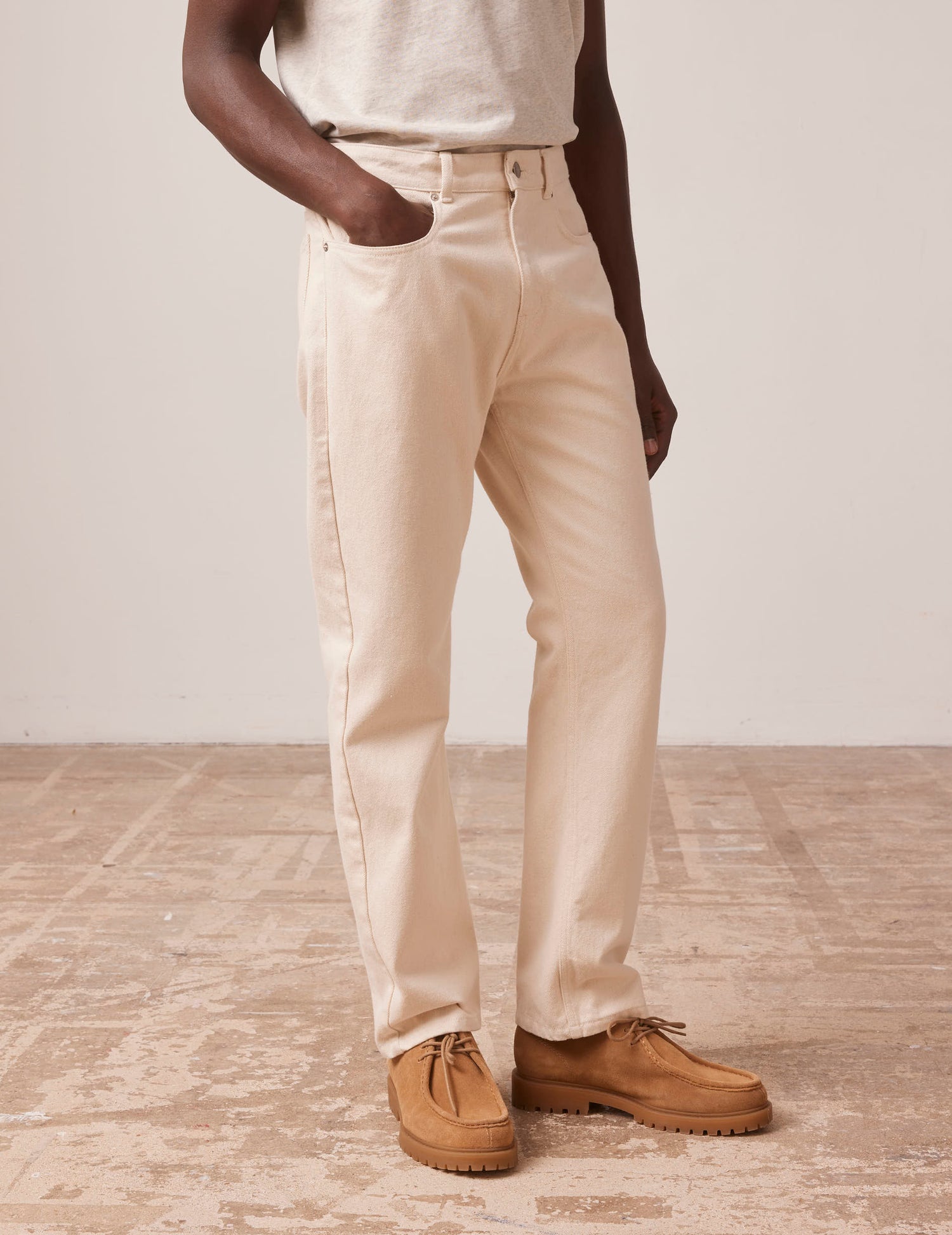 Ecru denim Florentin jeans