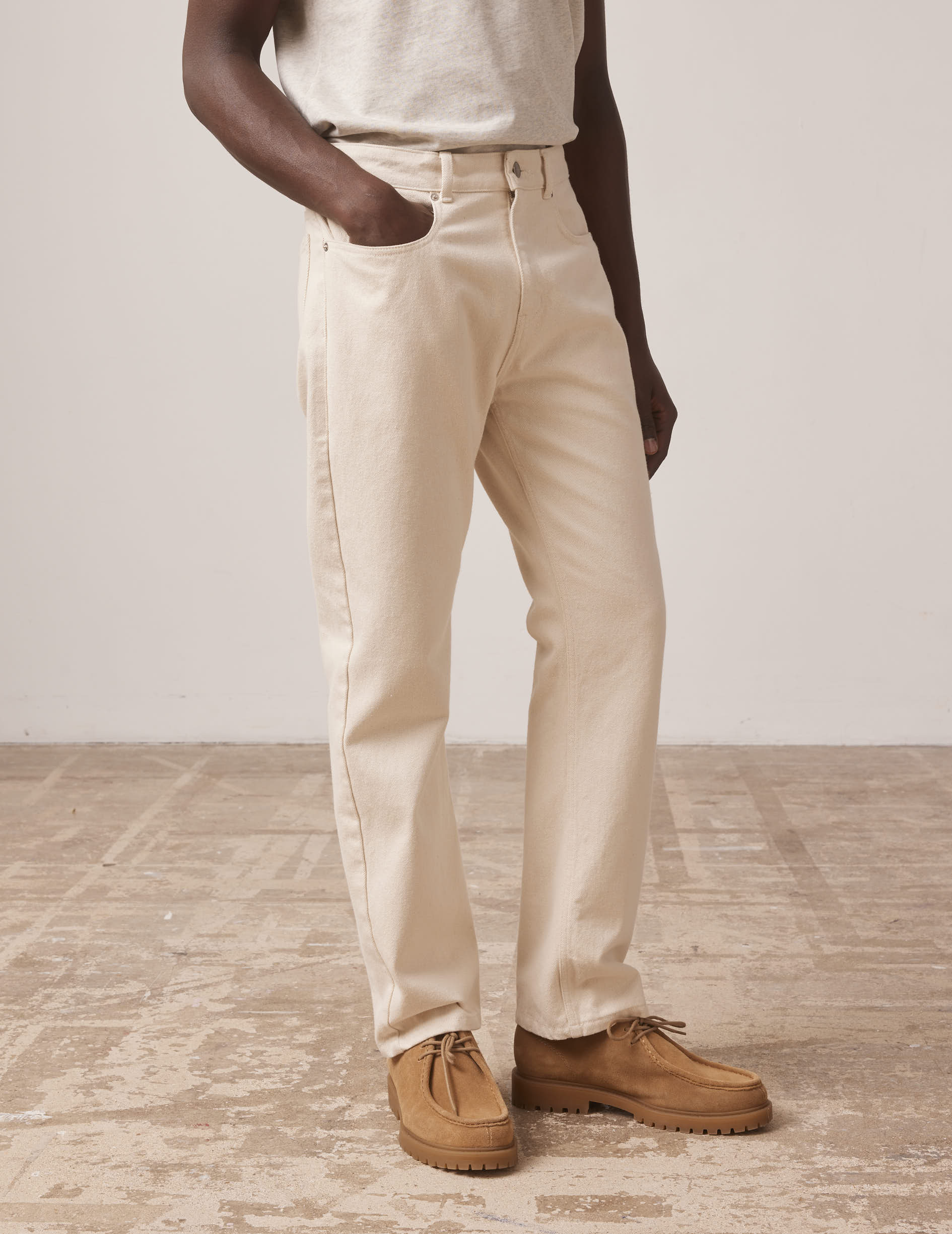 Ecru denim Florentin jeans