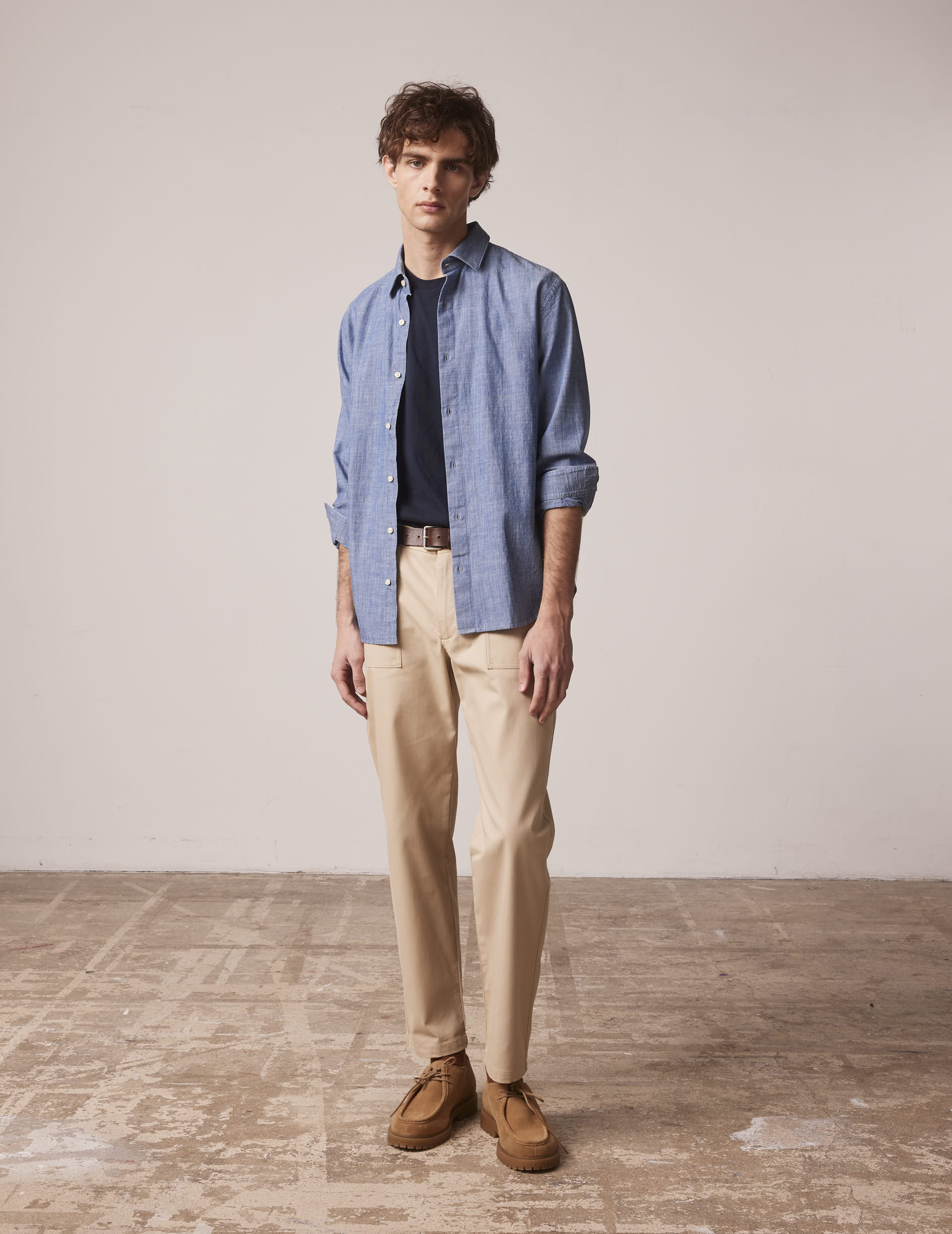 Beige cotton canvas Ignacio cargos