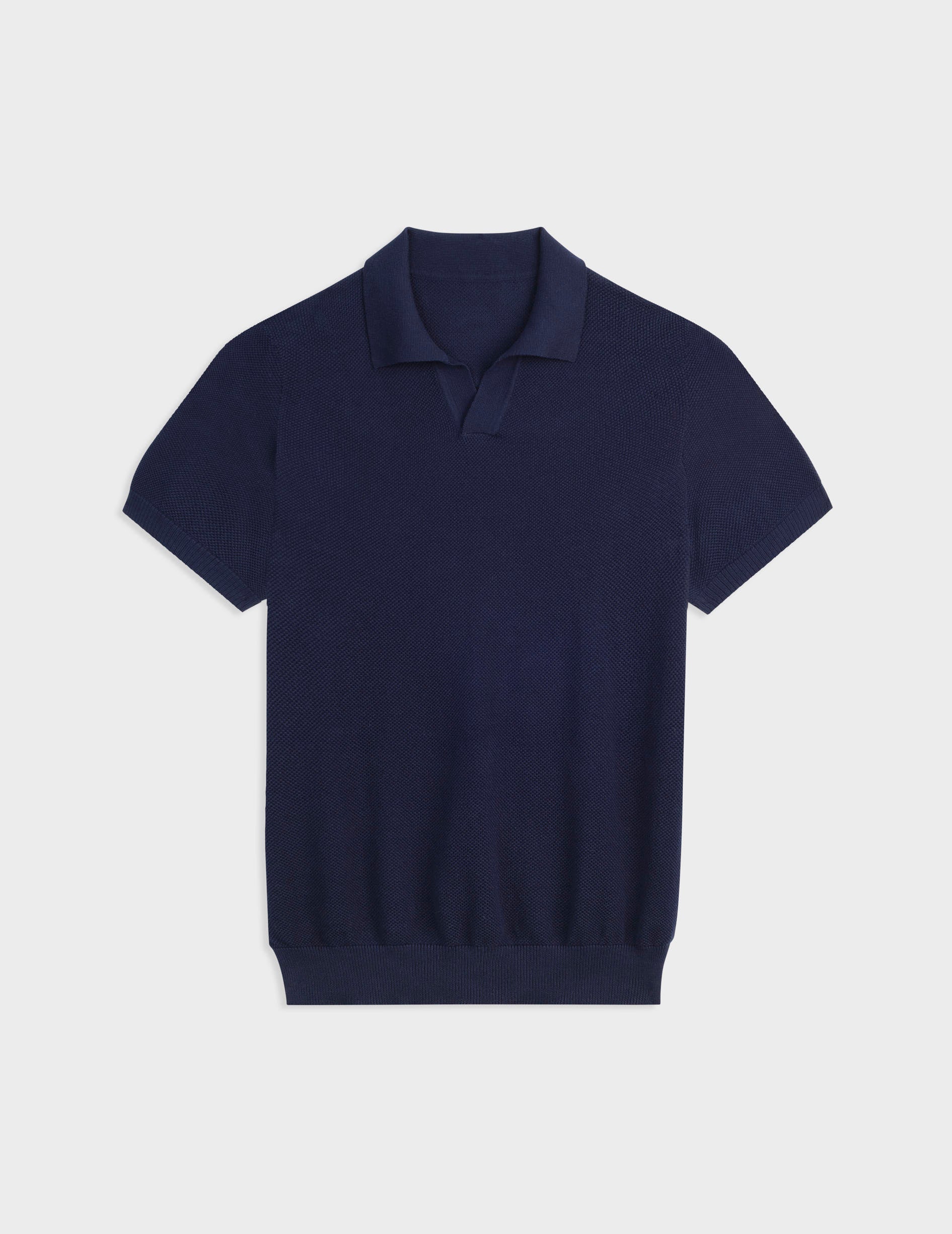 Navy blue cotton Lilian polo
