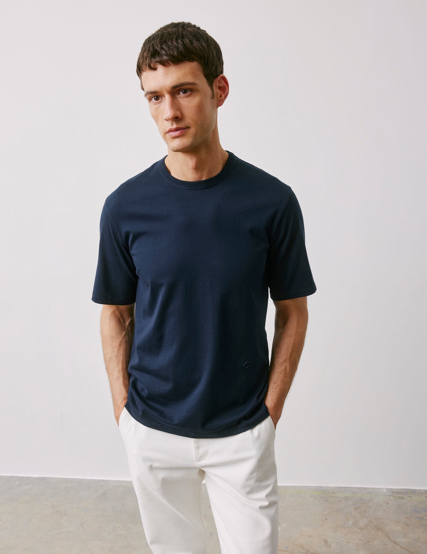 Marcel navy Supima cotton T-shirt