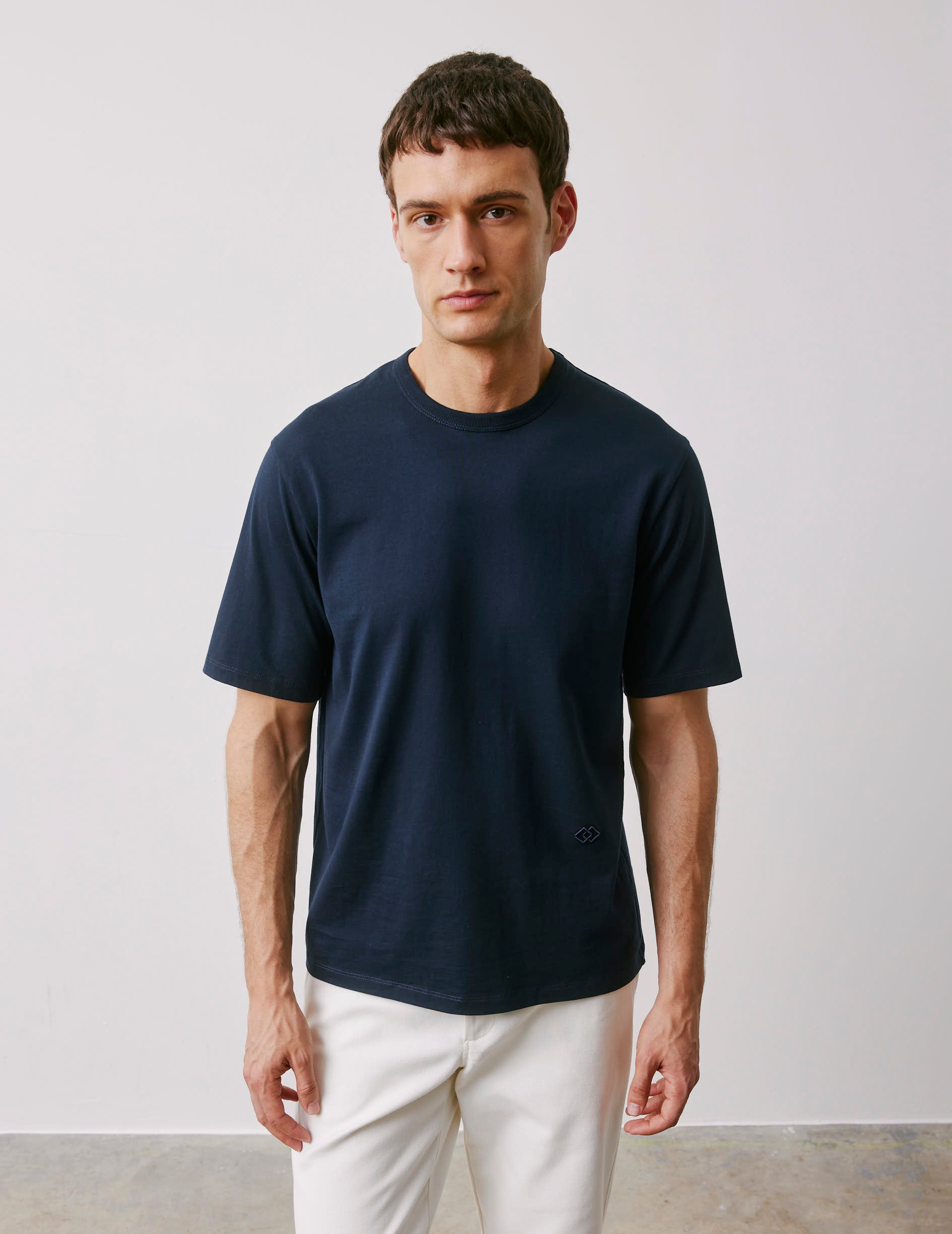 Marcel navy Supima cotton T-shirt