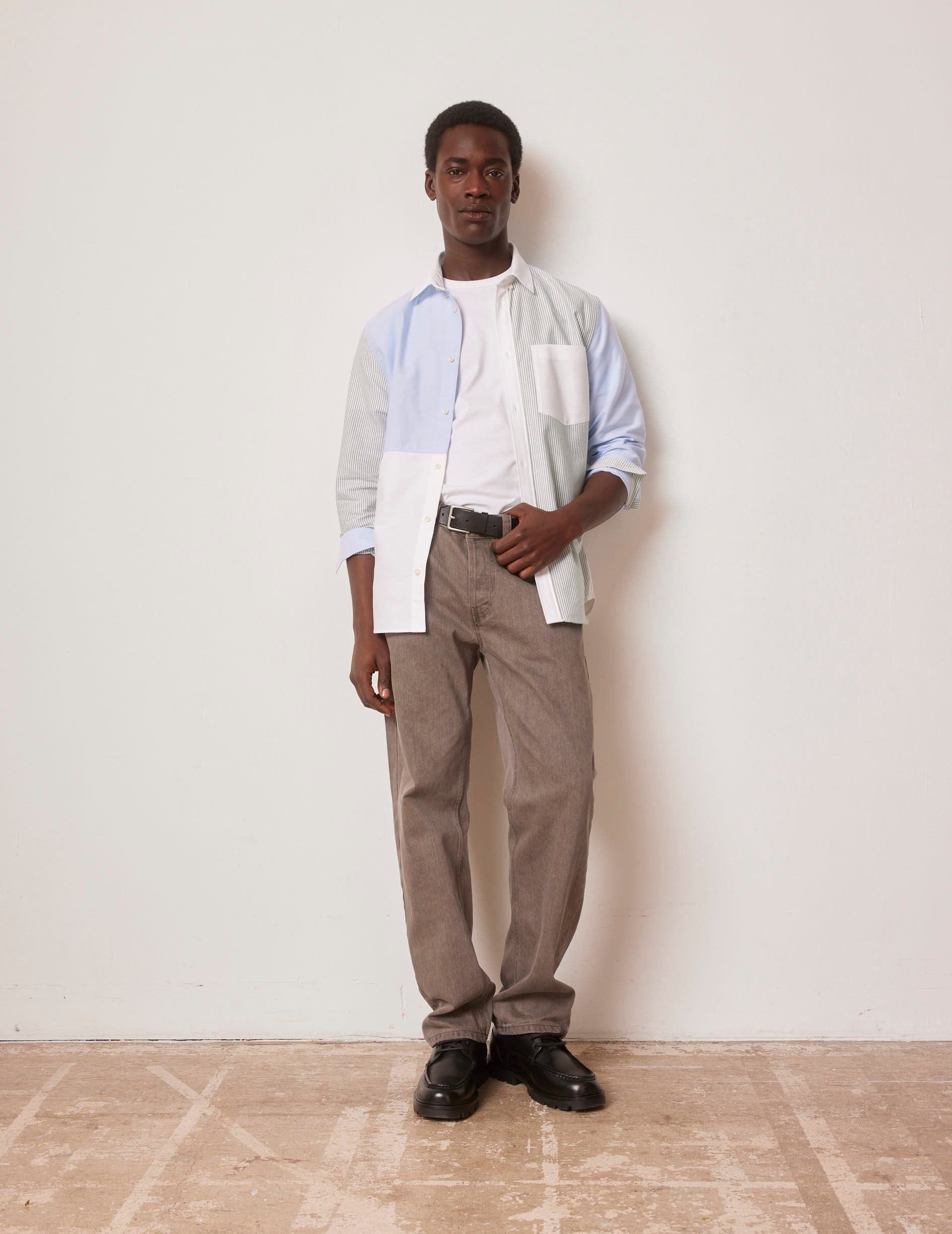 Blue Aymeric Fun shirt - Oxford - American Collar