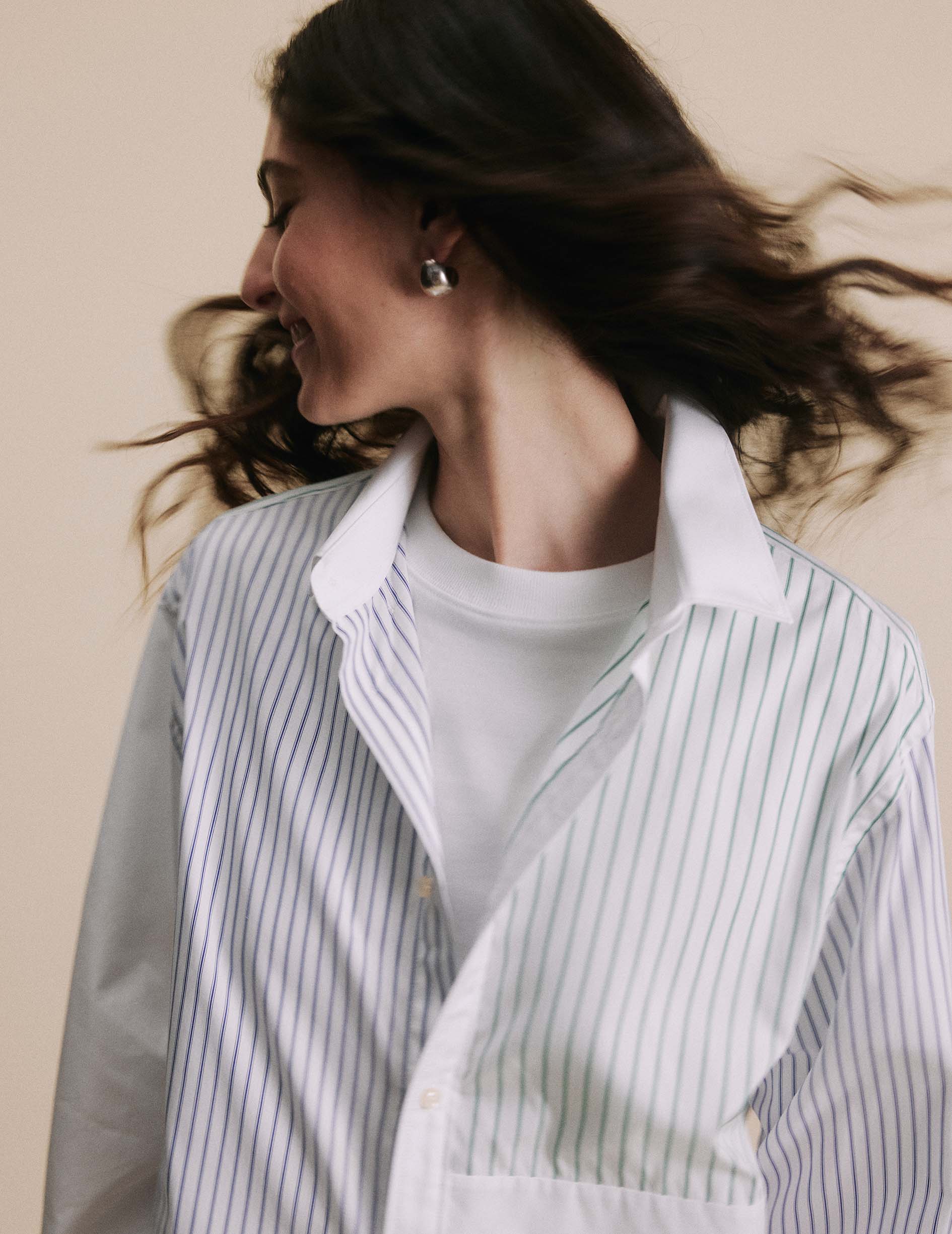 Navy blue Harry Fun shirt - Poplin - American Collar