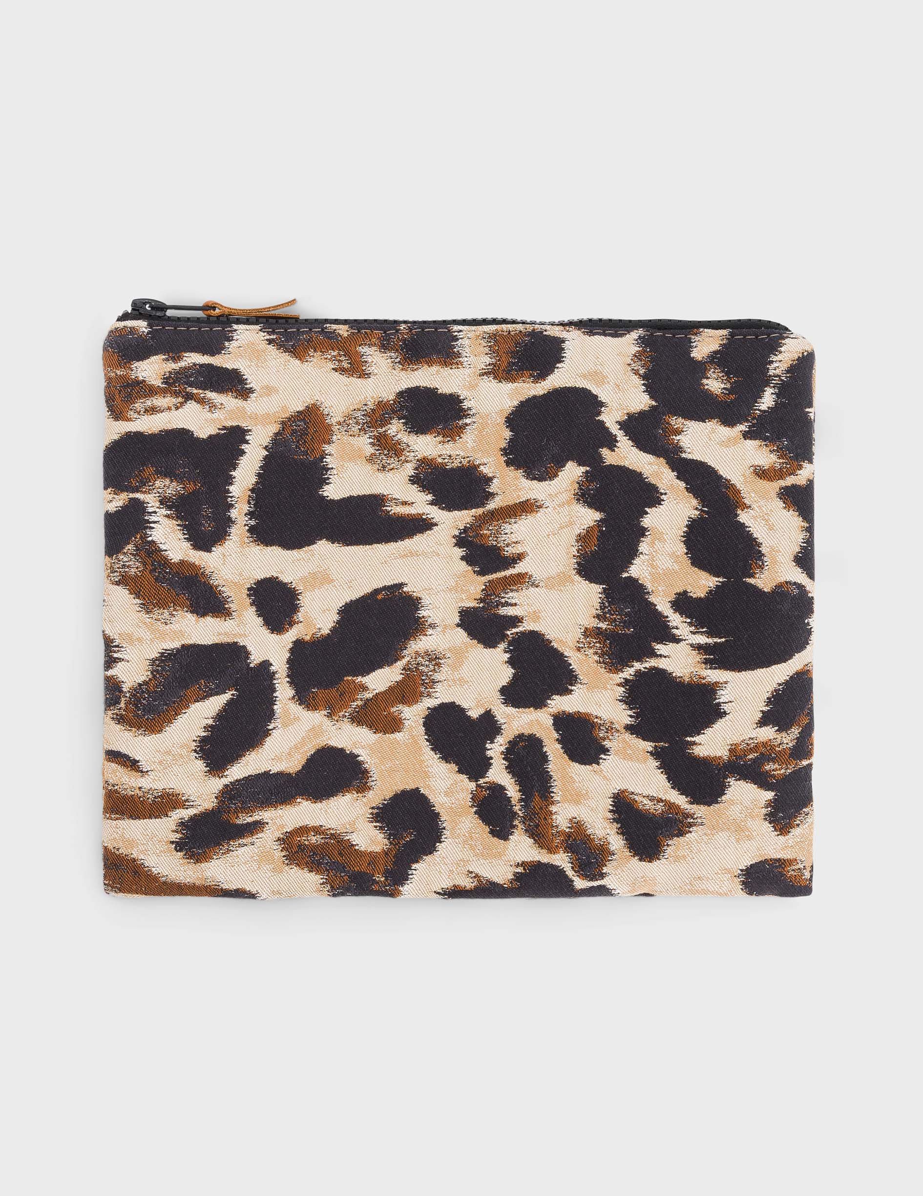 Leopard jacquard pencil case