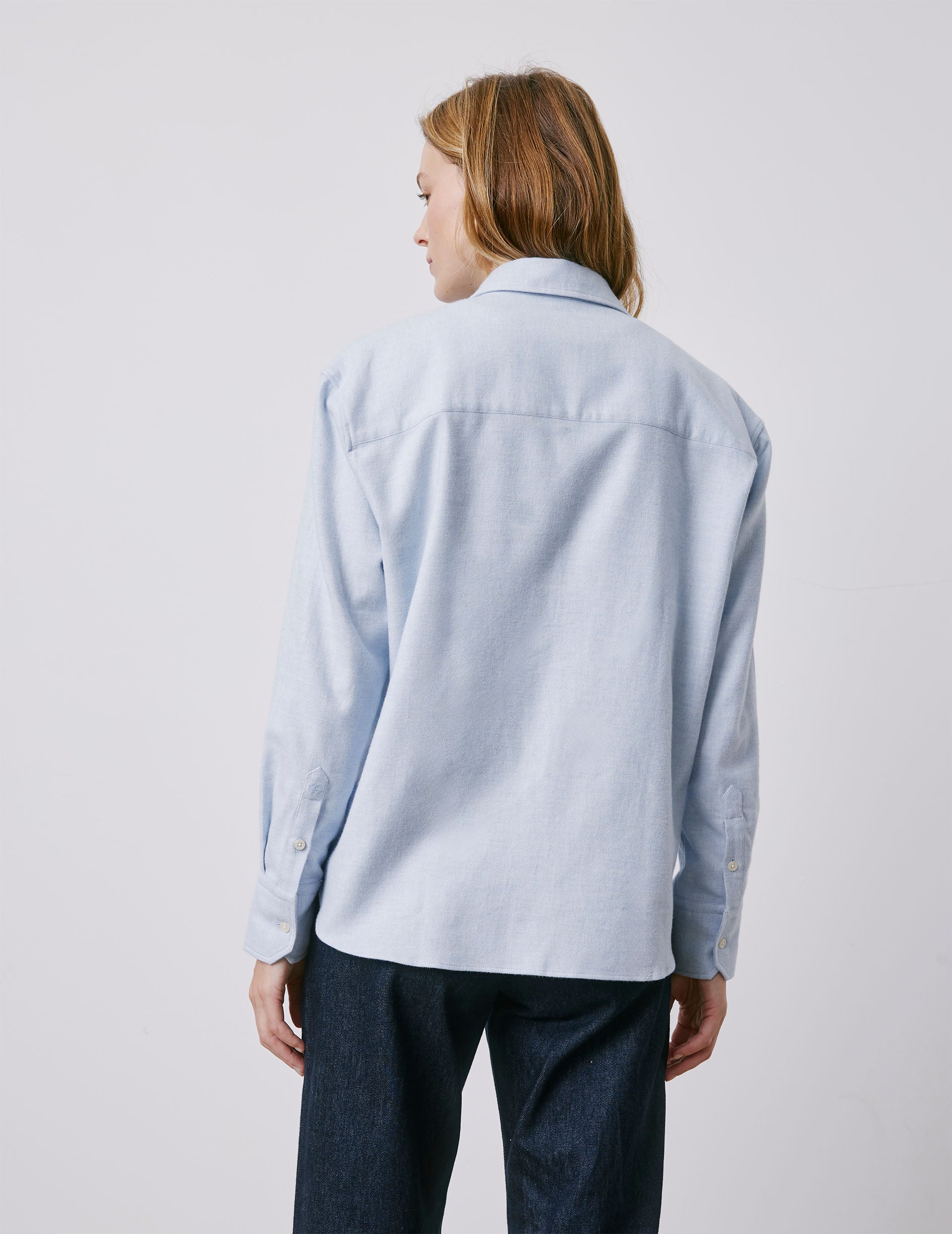 Charlotte blue shirt - Flannel - Shirt Collar