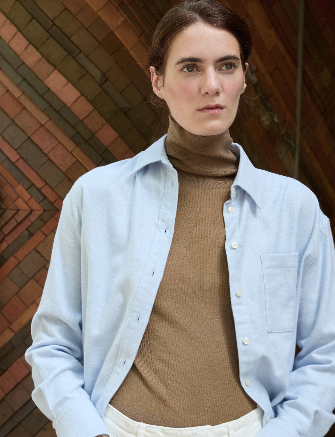 Charlotte blue shirt - Flannel - Shirt Collar