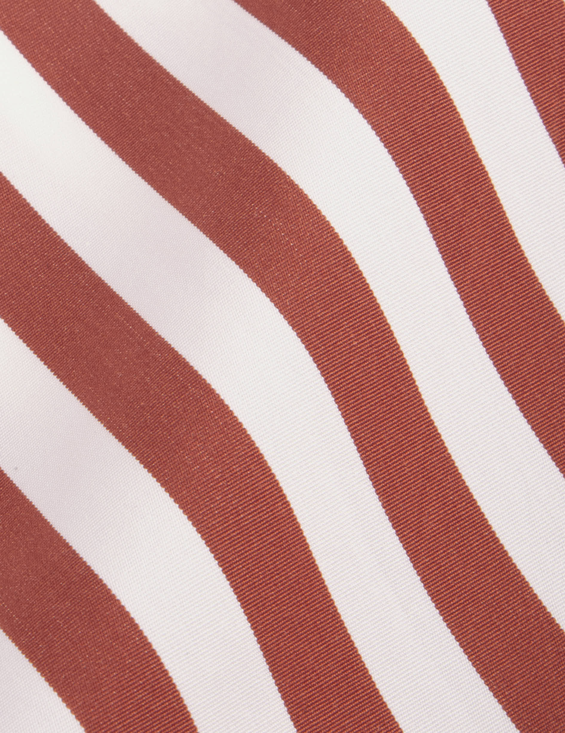 Delina red striped oversized shirt - Poplin - Shirt Collar