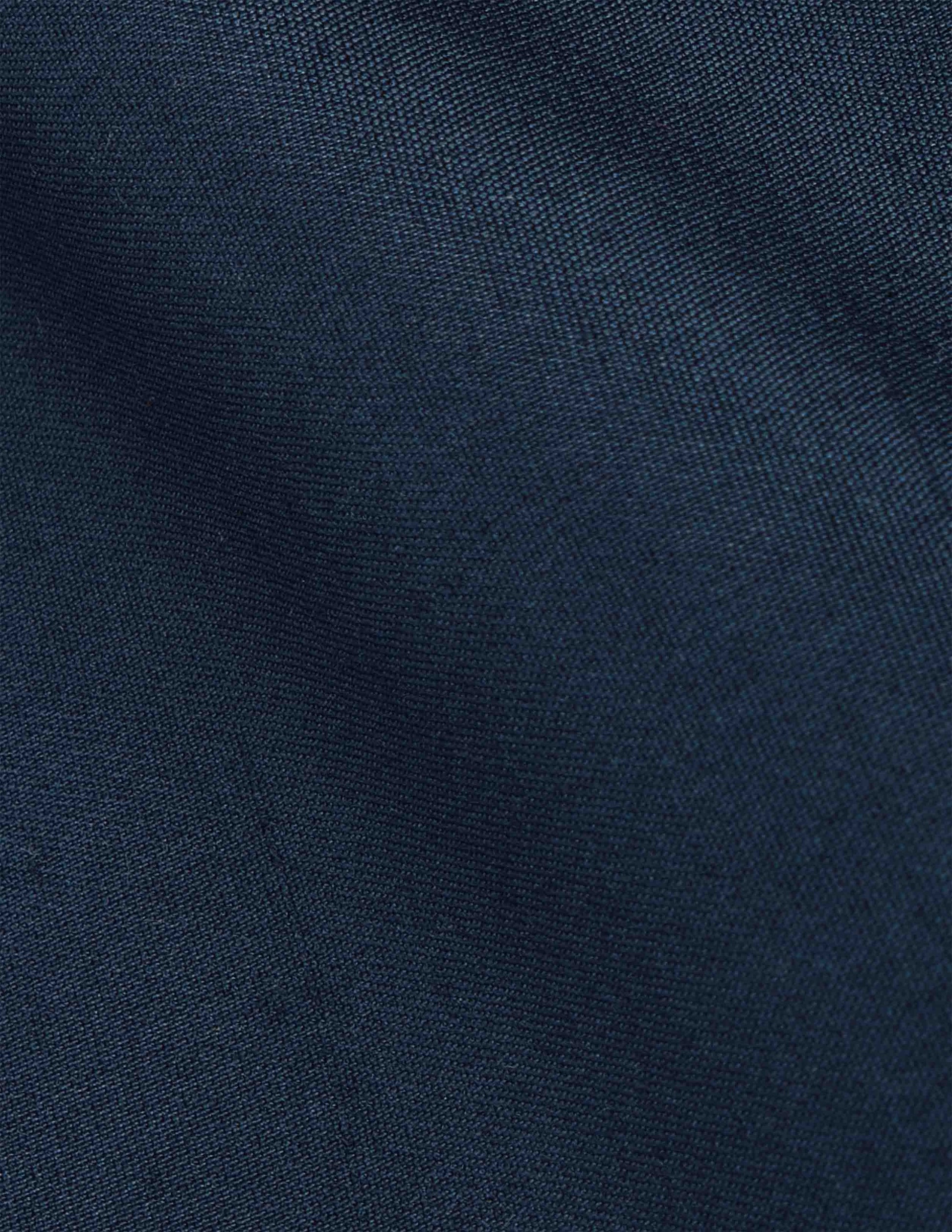 Léanna navy shirt - Silk - Shirt Collar