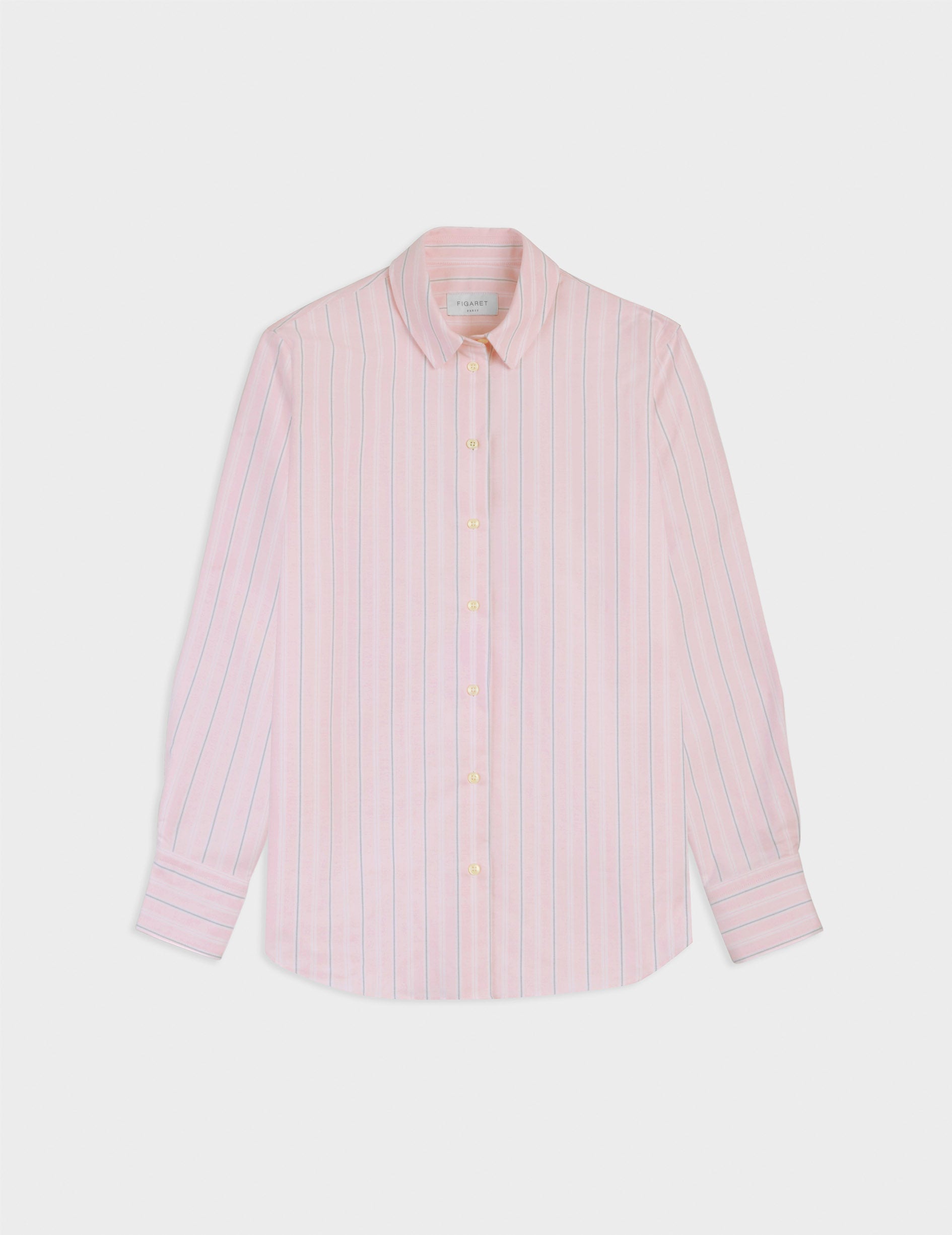Marion pink striped shirt - Oxford - Shirt Collar