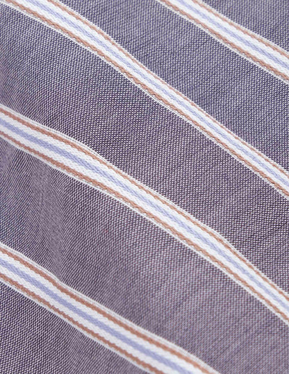 Maureen gray striped oversized shirt