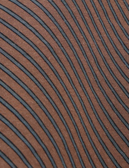 Maureen brown striped oversized shirt