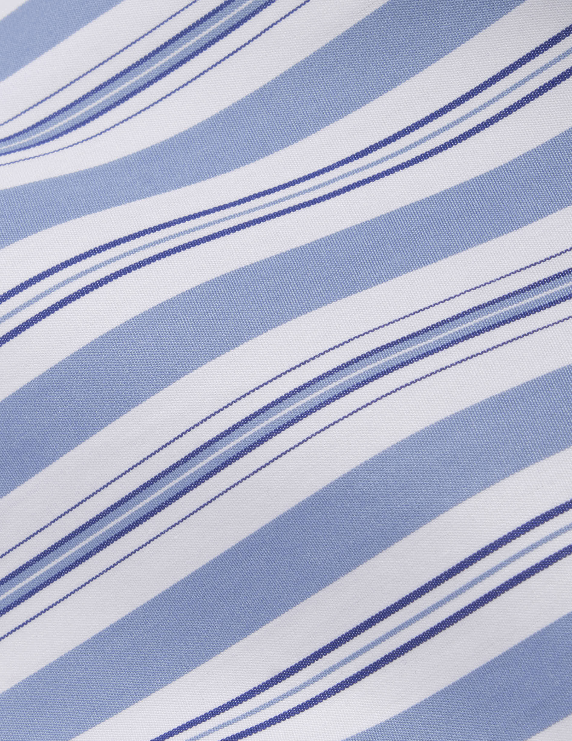 Mélinda blue striped shirt - Poplin - Italian Collar