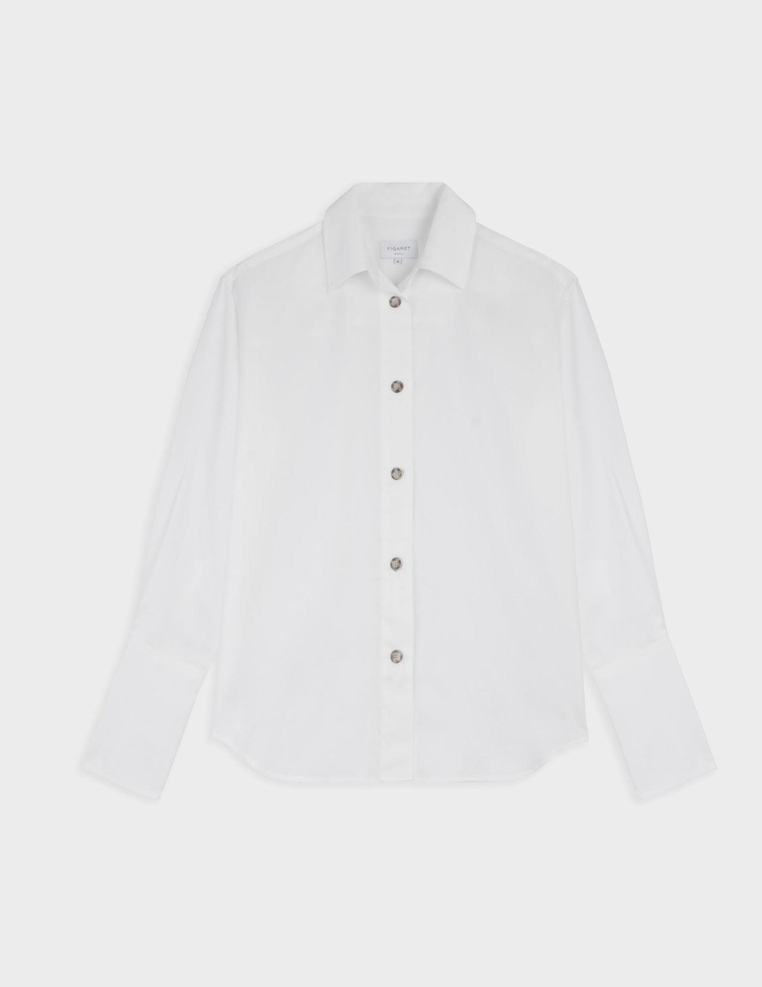 Mila white shirt - Lyocell - Shirt Collar#3