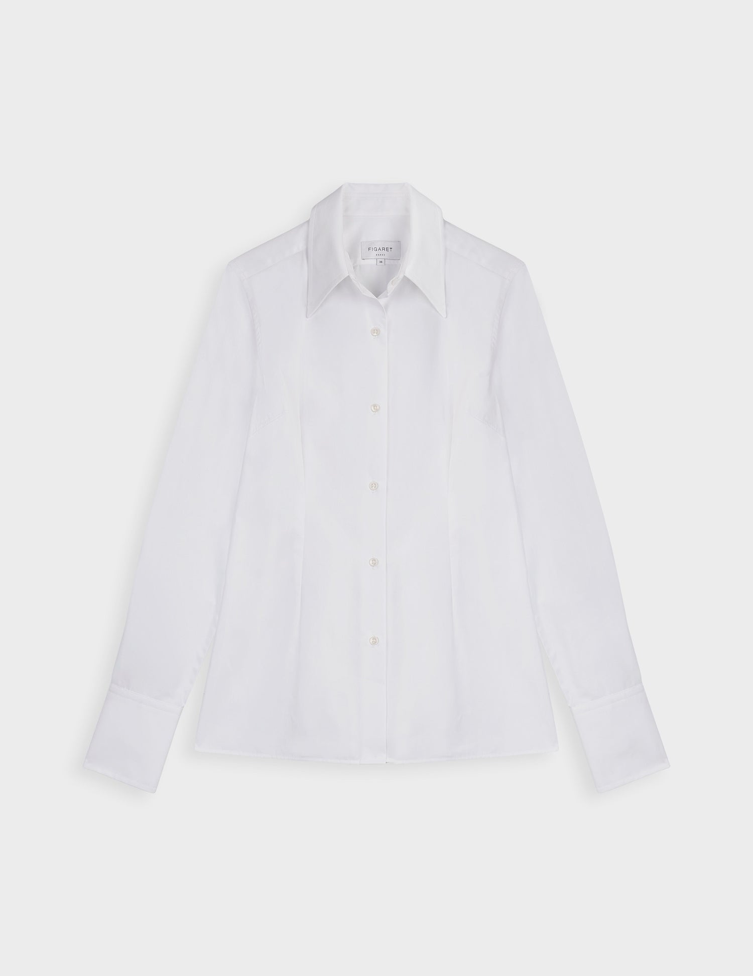 Naomie white shirt - Poplin - Shirt Collar#5