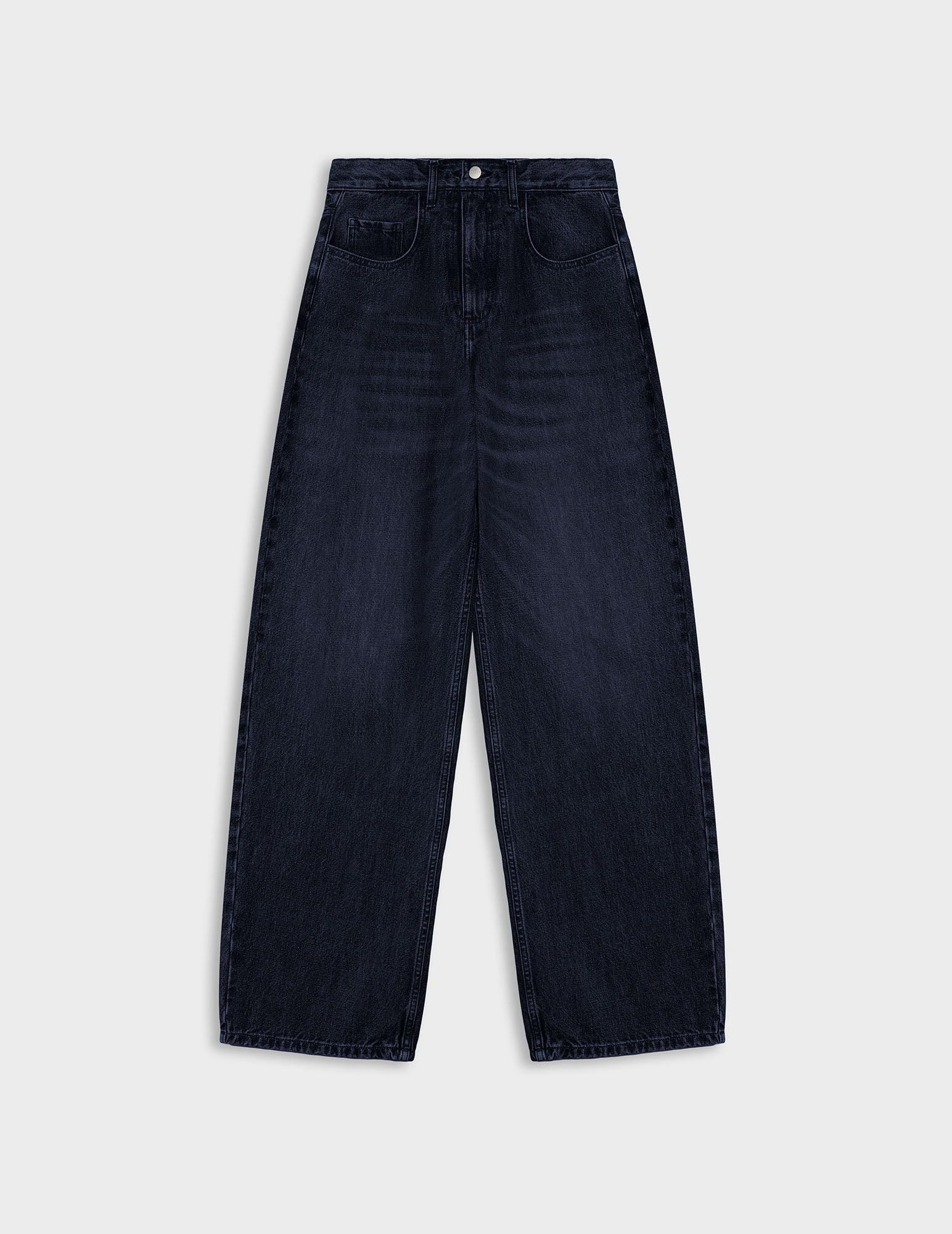 Meredith navy denim barrel jeans