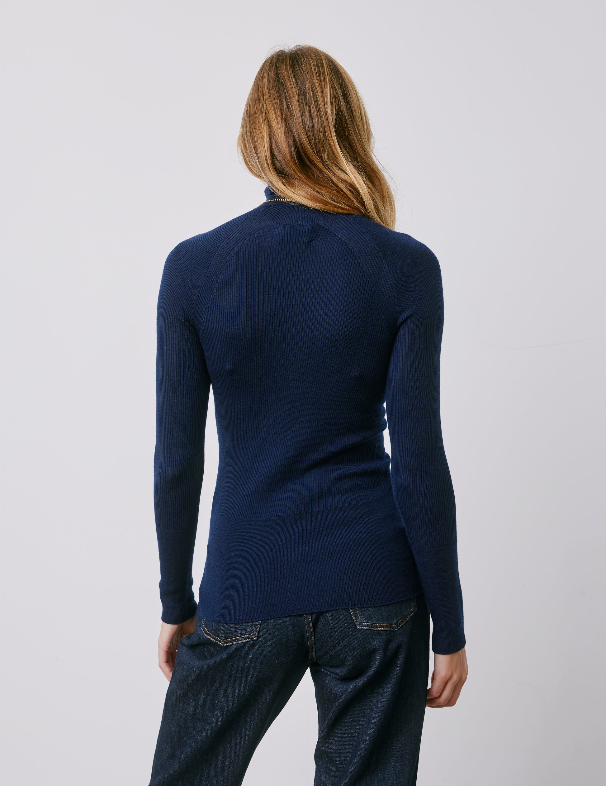 Masha navy wool sweater