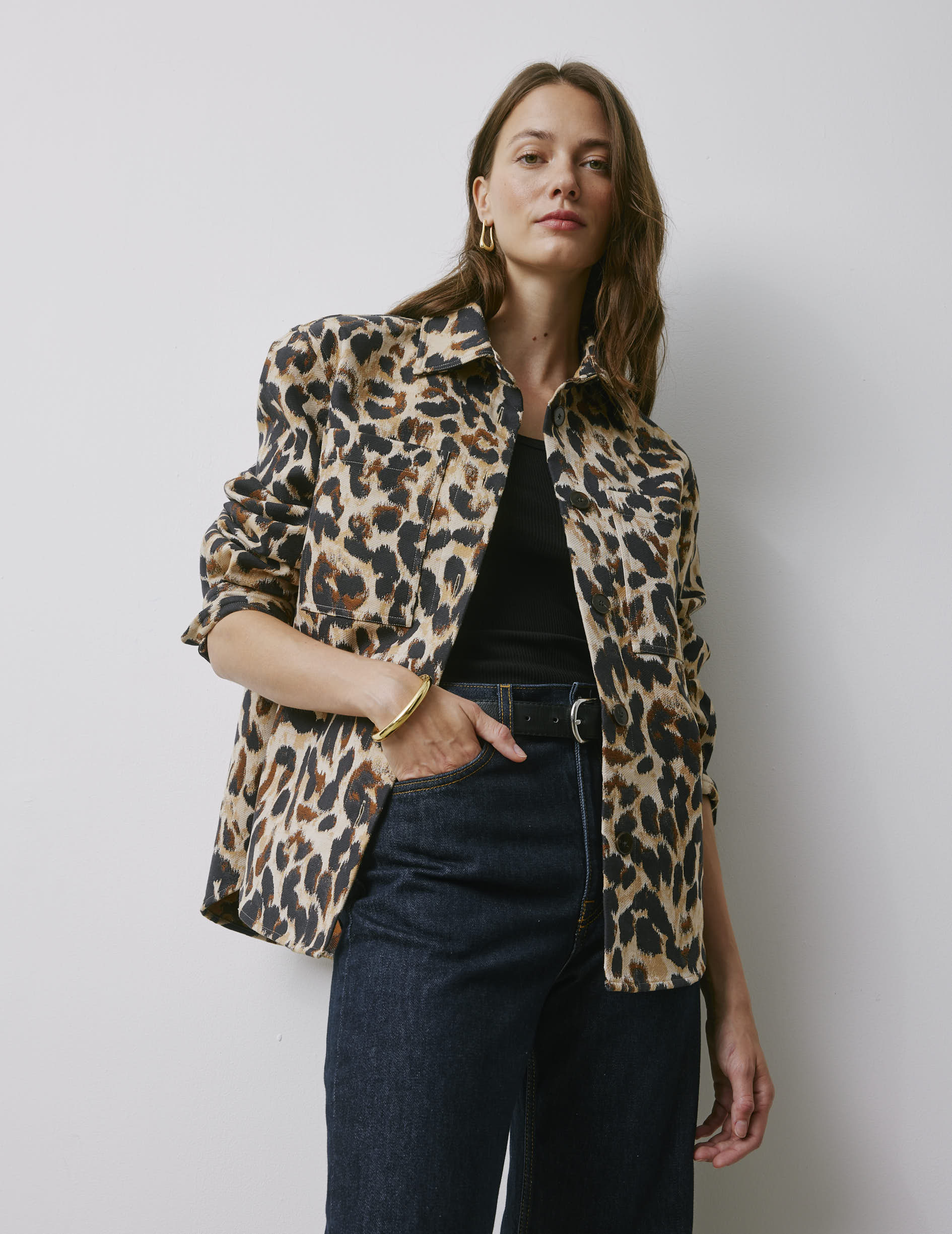 Bianca leopard overshirt