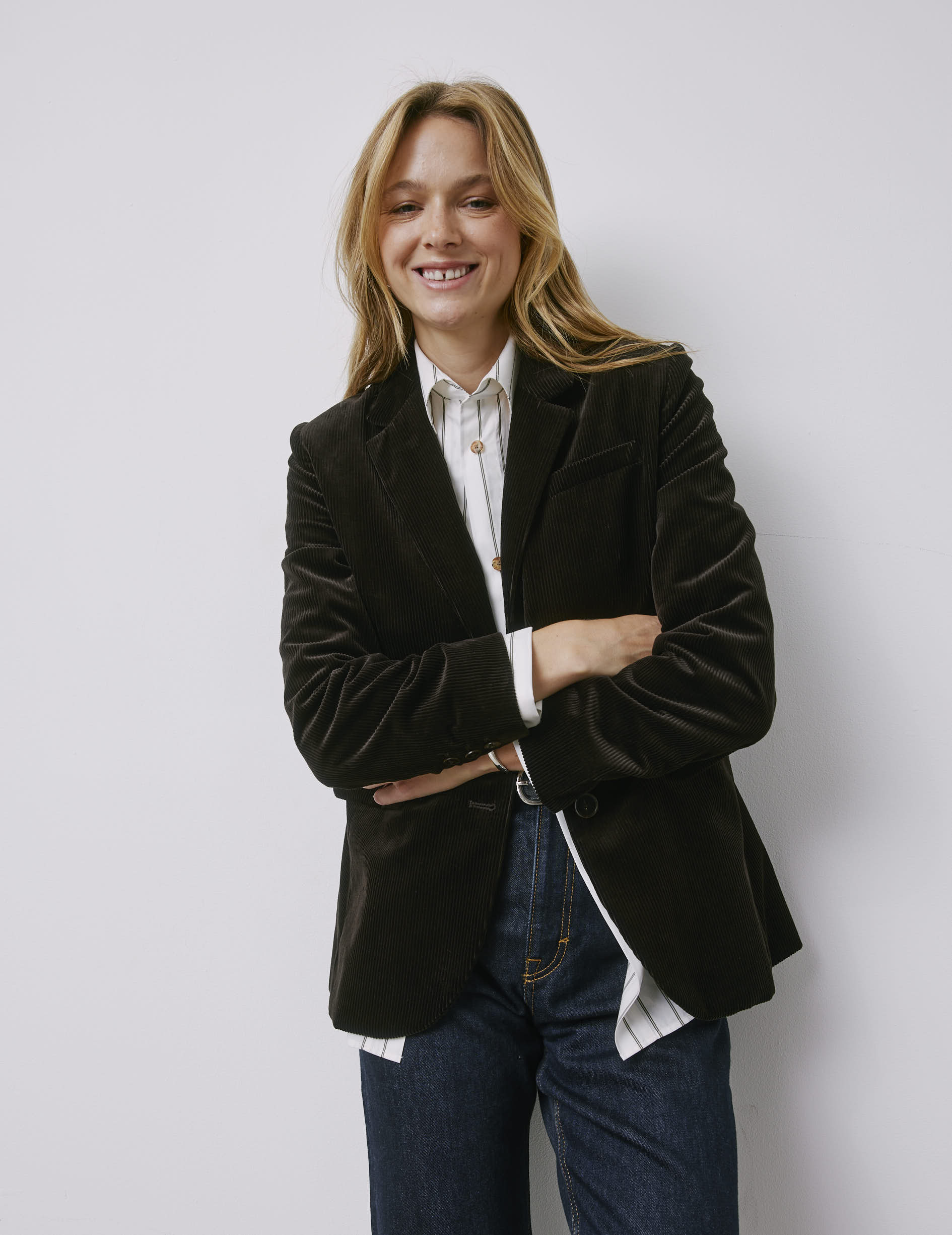 Glory brown velvet blazer