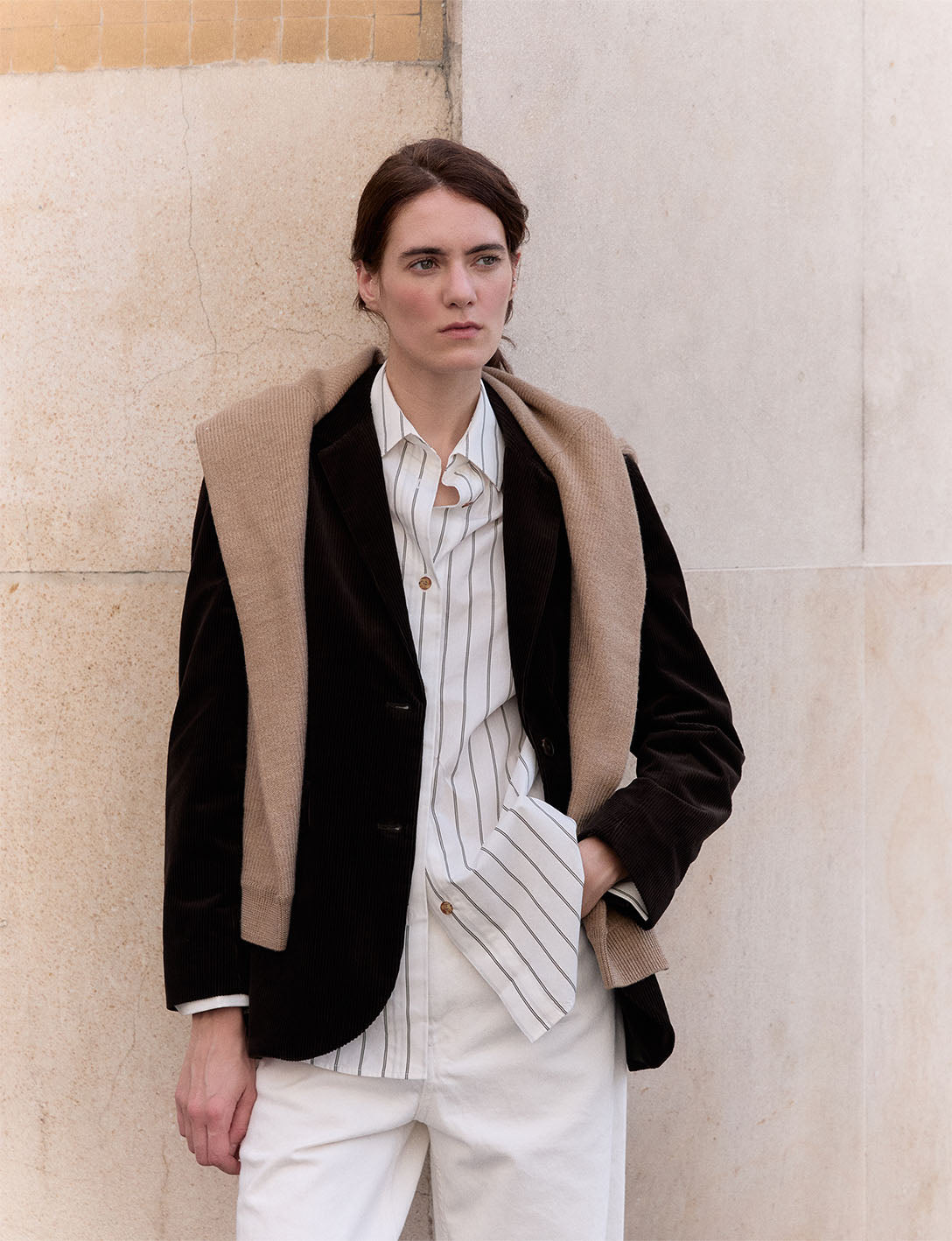 Glory brown velvet blazer