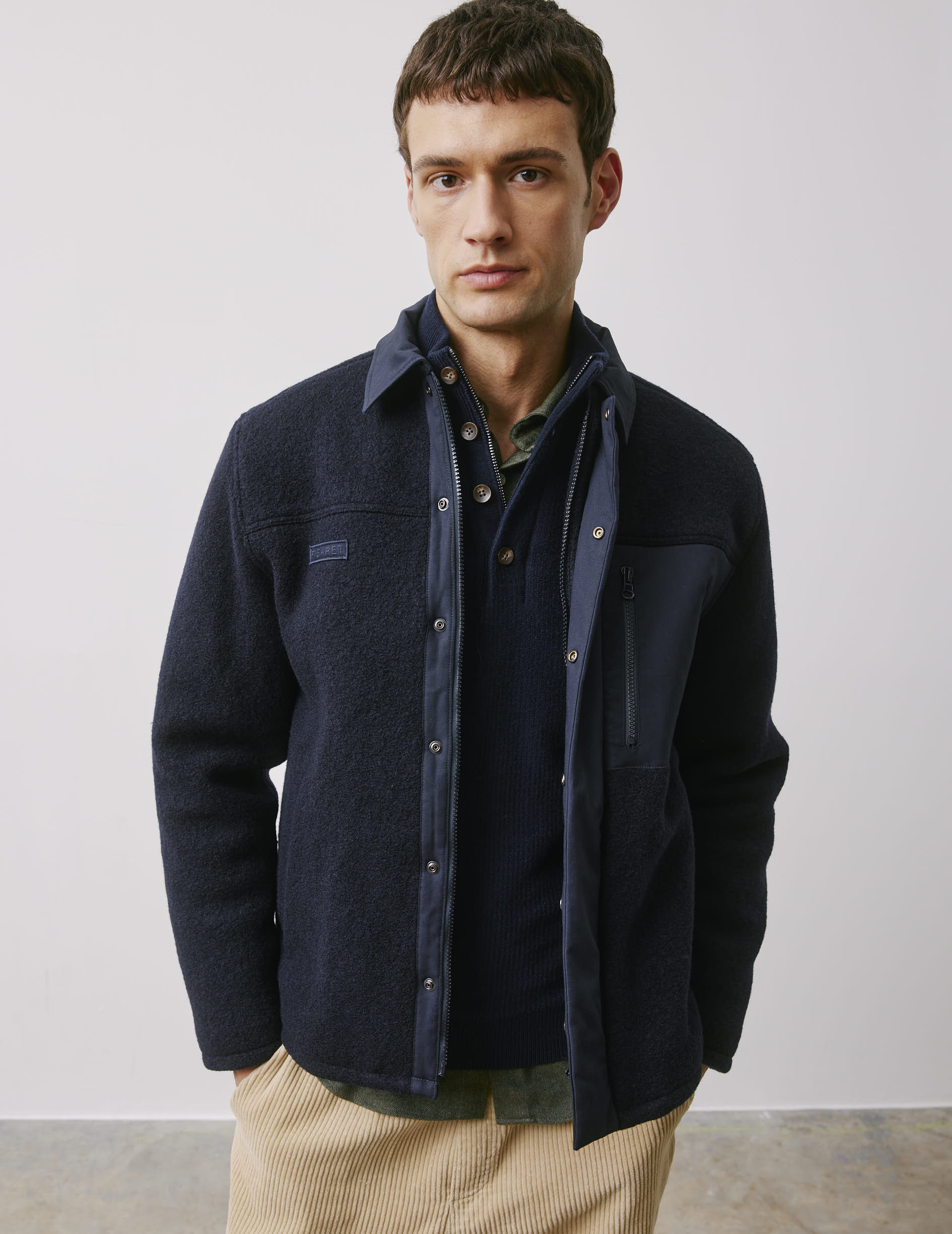 Maélan navy wool jacket