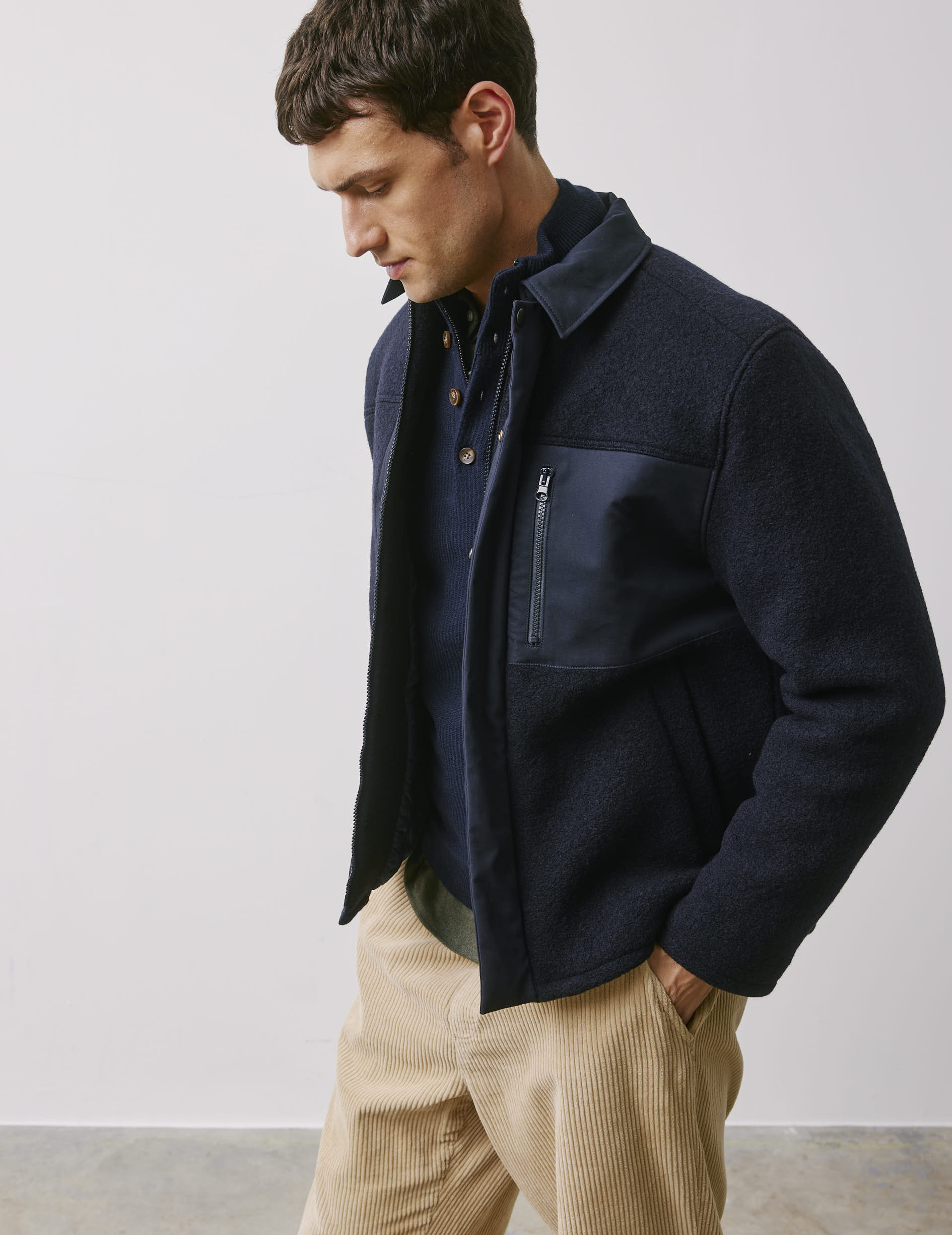Maélan navy wool jacket