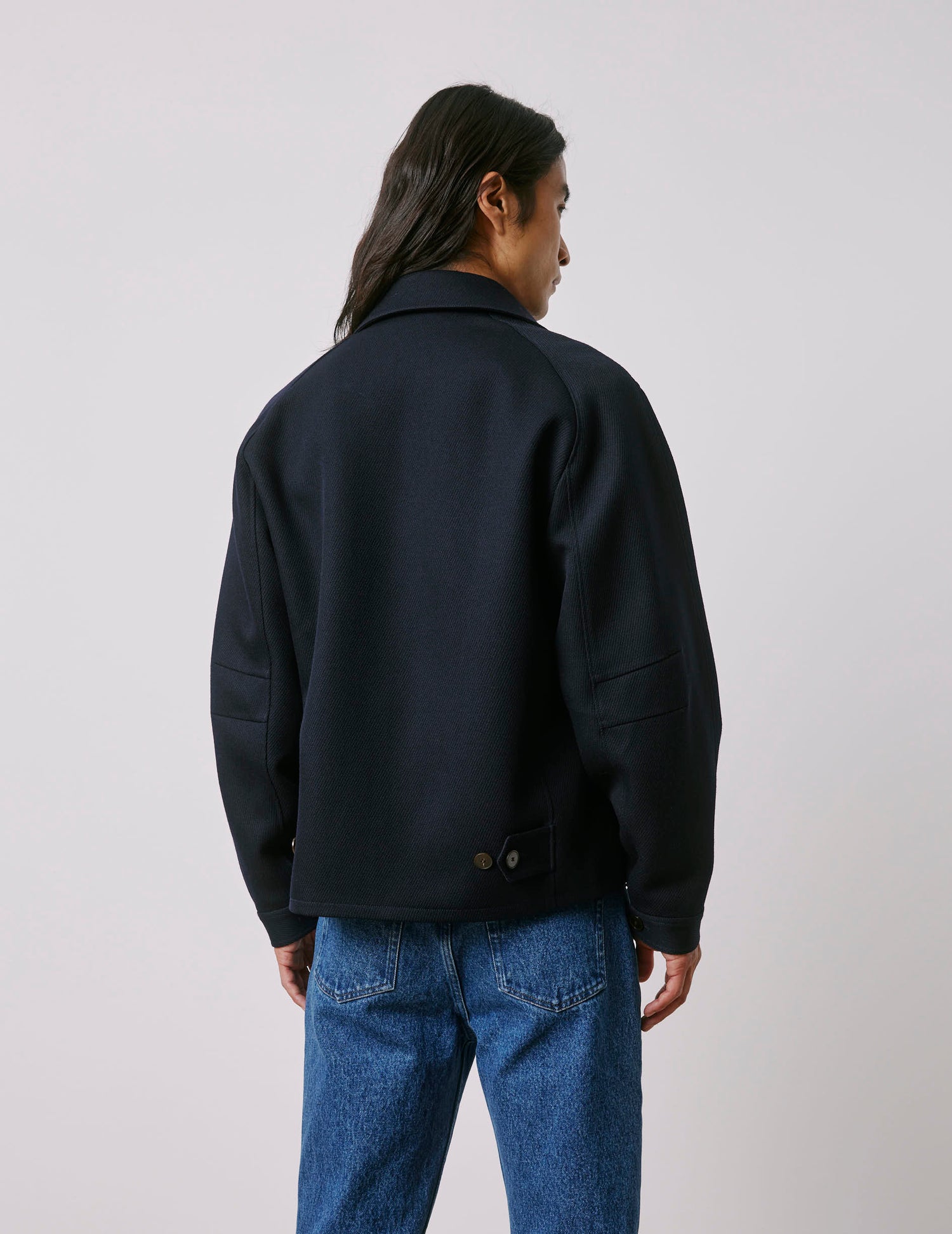 Mattew navy virgin wool jacket