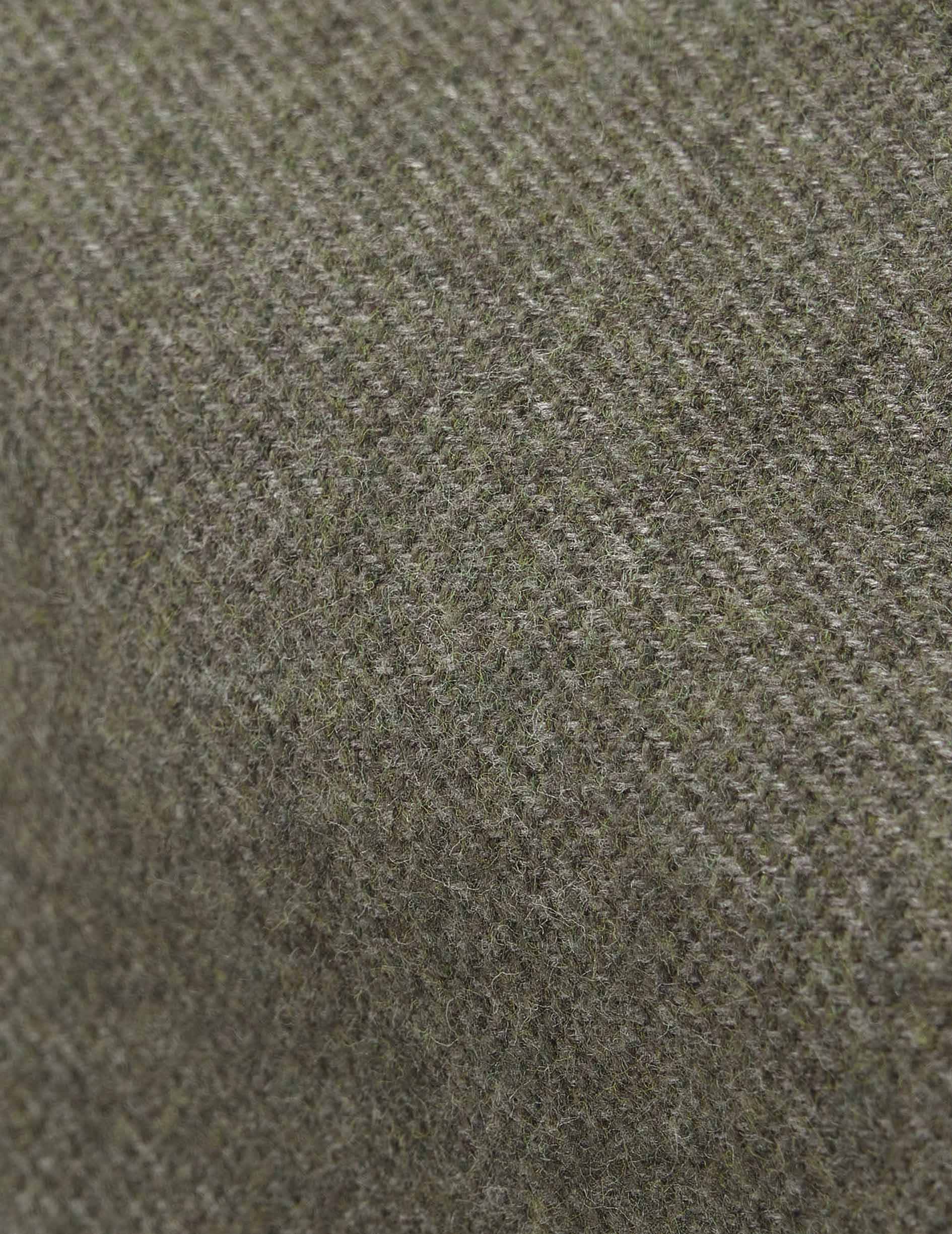 Aristote khaki shirt - Flannel - Italian Collar