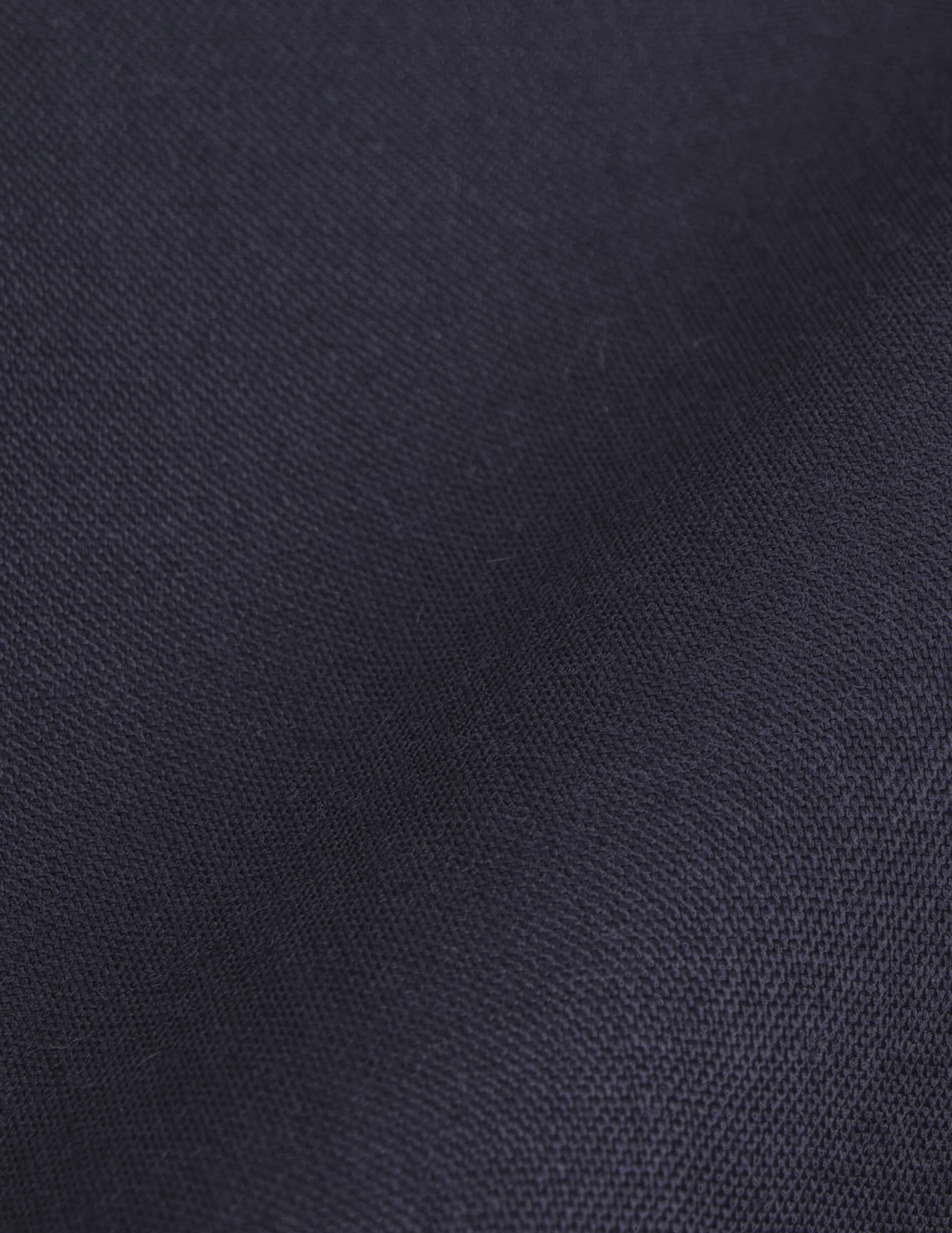 Aristote navy shirt - Virgin wool - Italian Collar