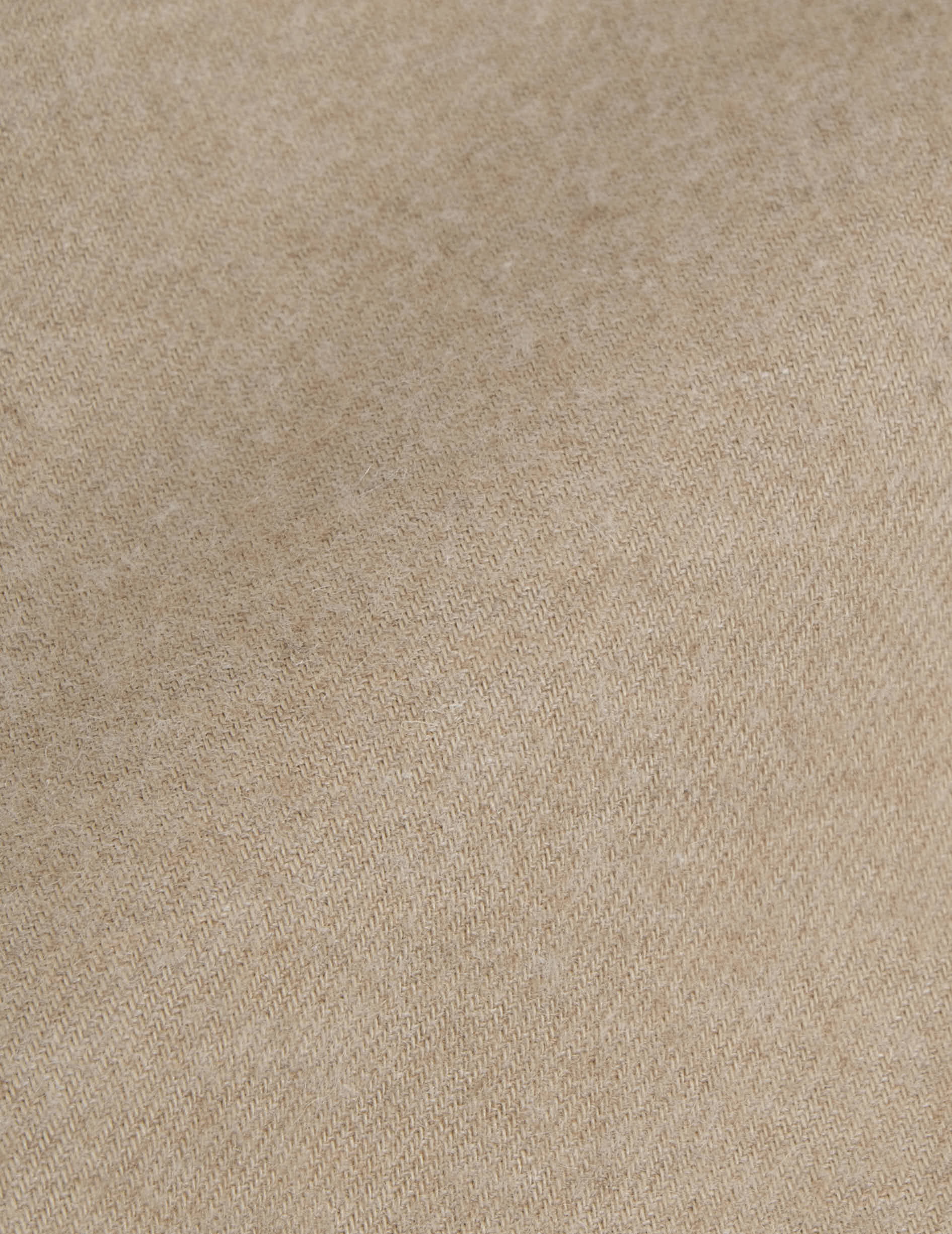 Auguste beige shirt - Flannel - French Collar