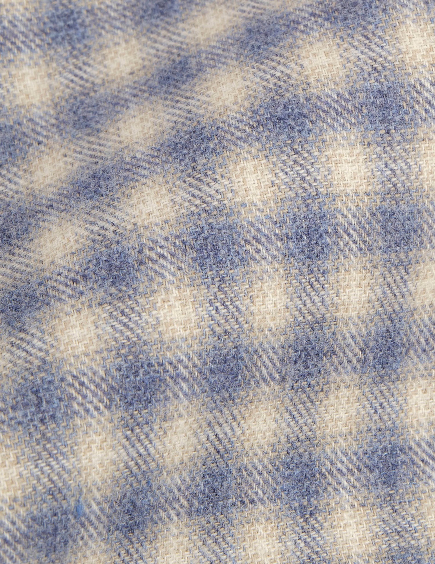 Auguste fitted blue checked shirt - Flannel - French Collar#5