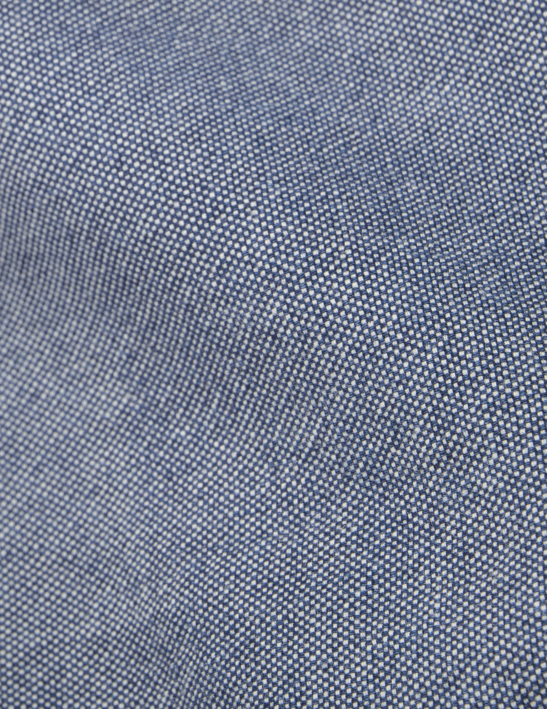 Carl denim blue shirt - Denim - Open Straight Collar