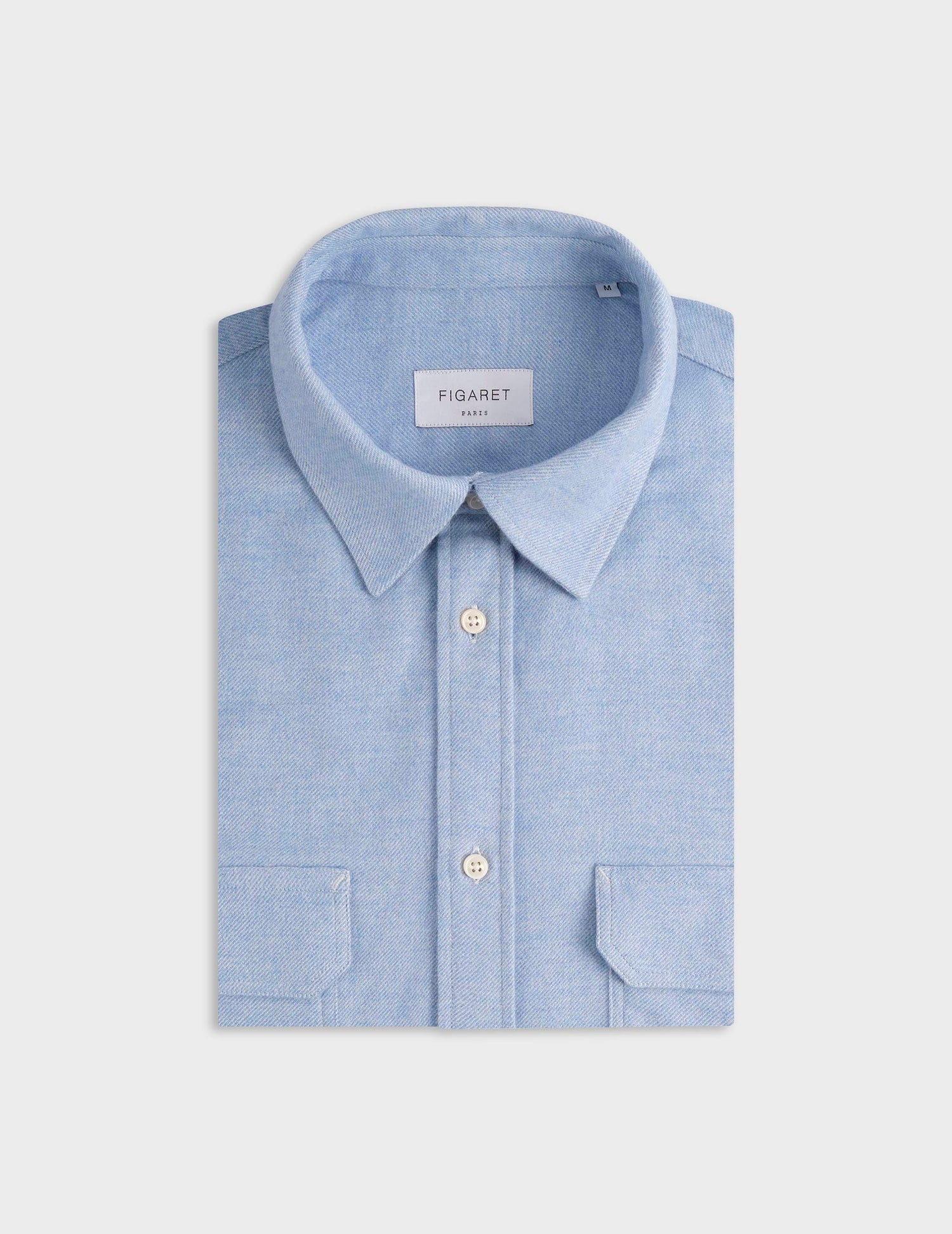 Florian blue shirt - Flannel - French Collar#3