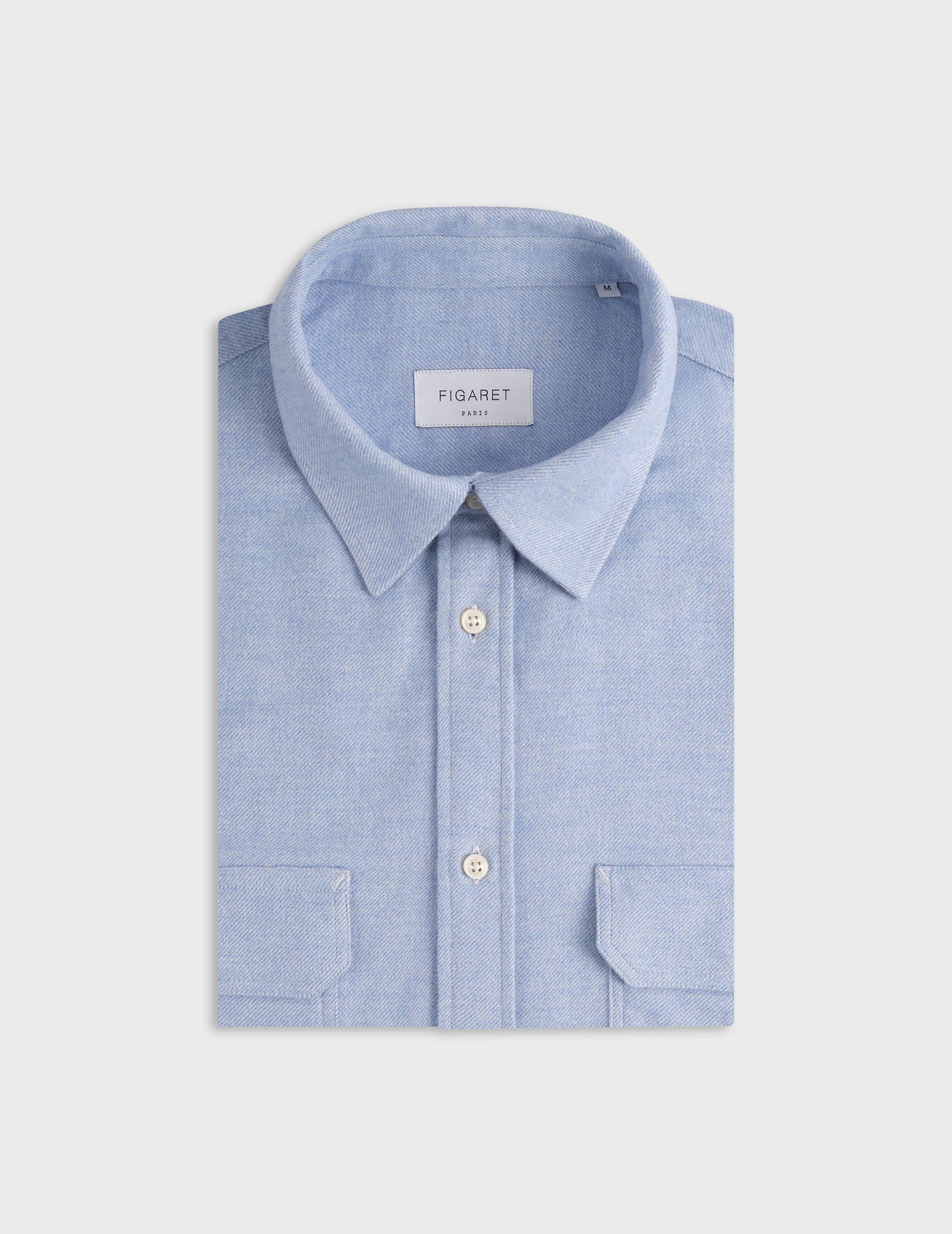 Florian blue shirt - Flannel - French Collar
