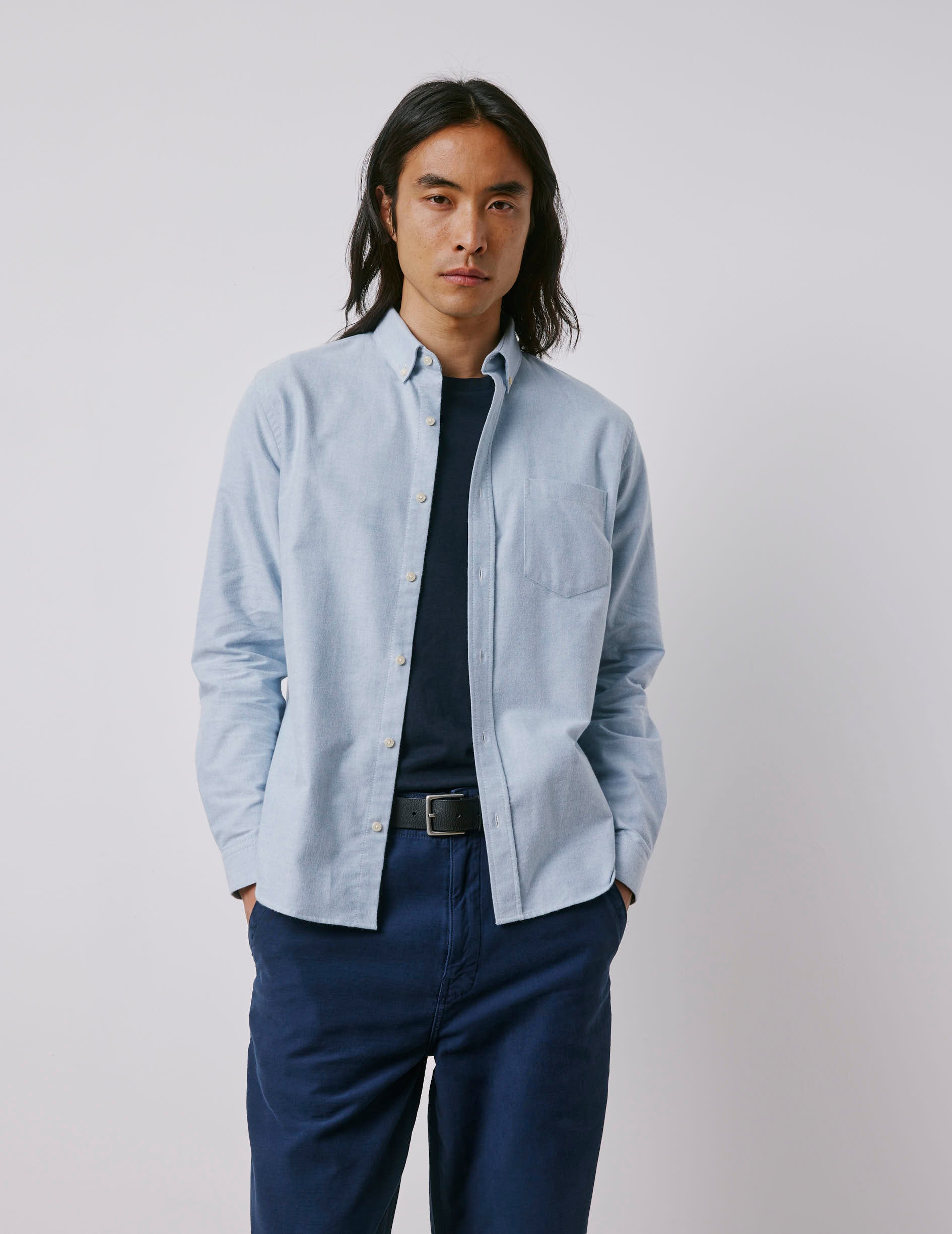 Gabriel blue shirt - Scratch oxford - American Collar