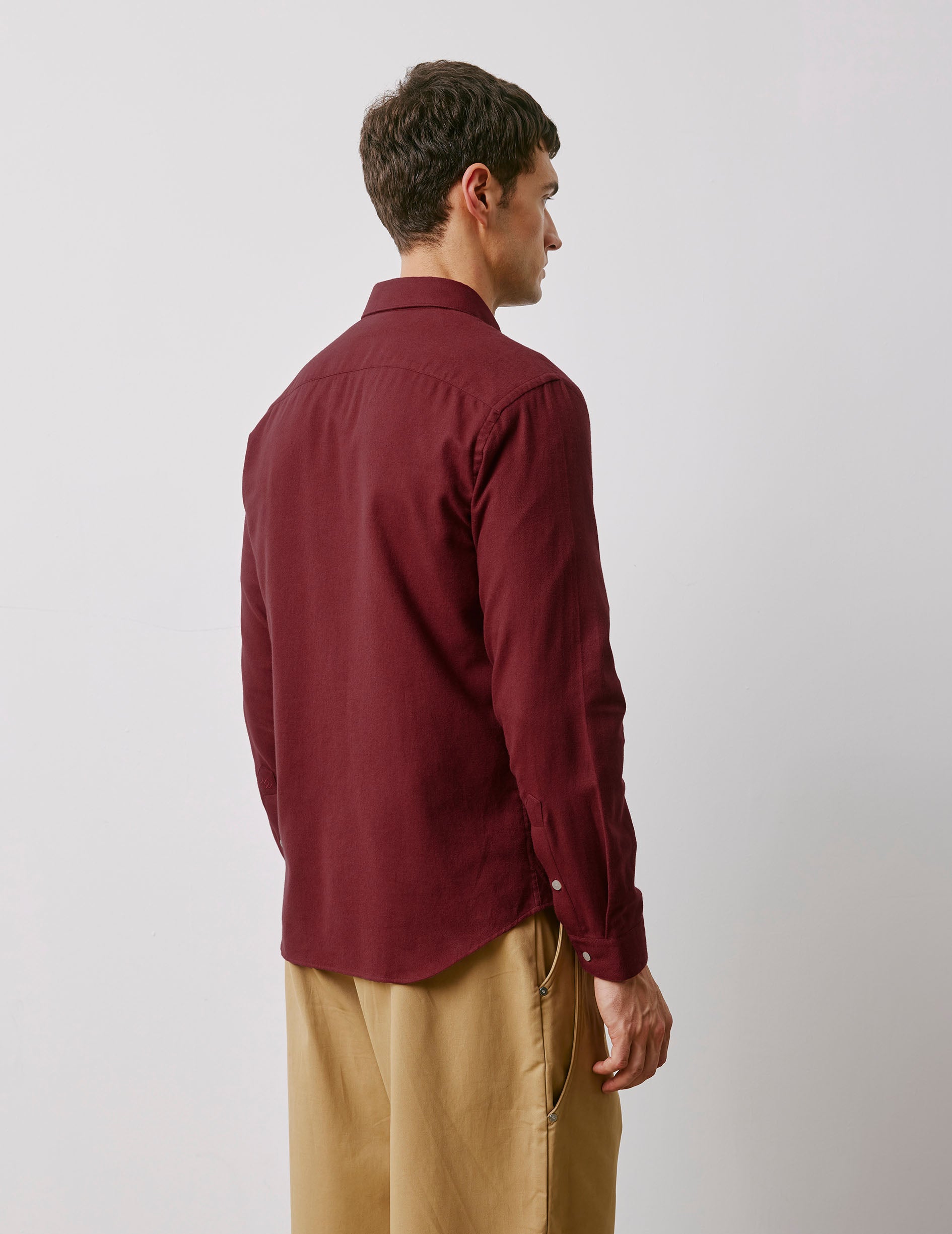 Gabriel bordeaux shirt - Flannel - American Collar