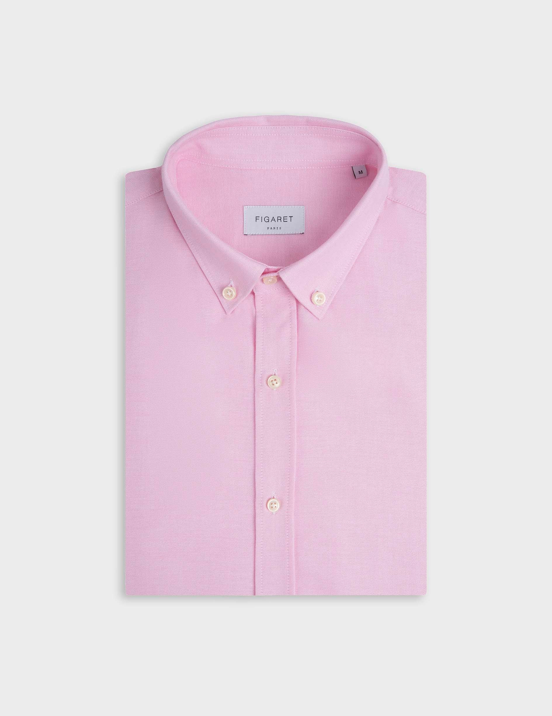 Gaspard pink shirt - Oxford - American Collar