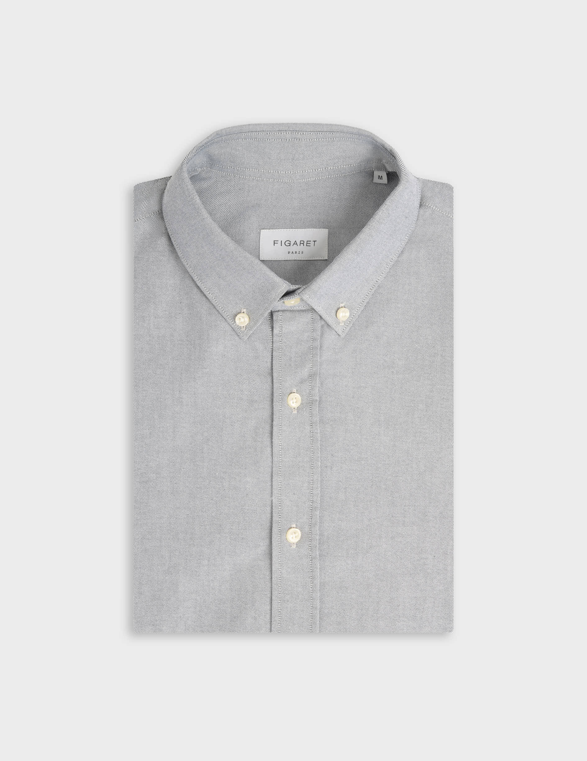 Gaspard green shirt - Oxford - American Collar