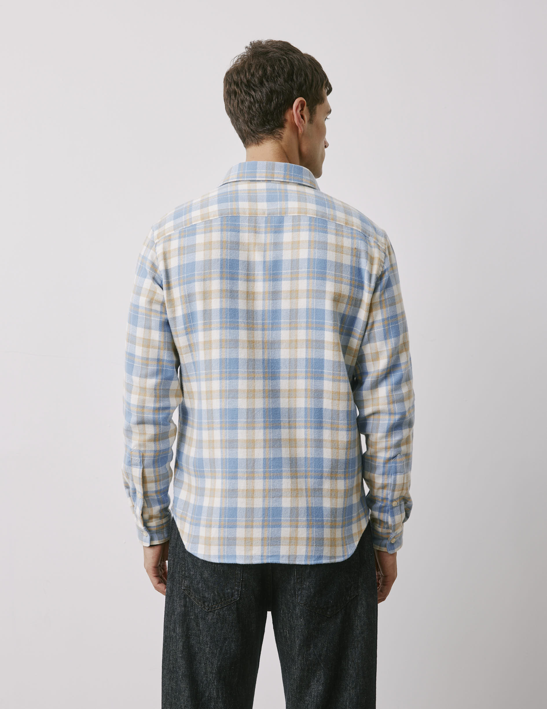 Irwin blue checked shirt - Flannel - Prodigious Collar