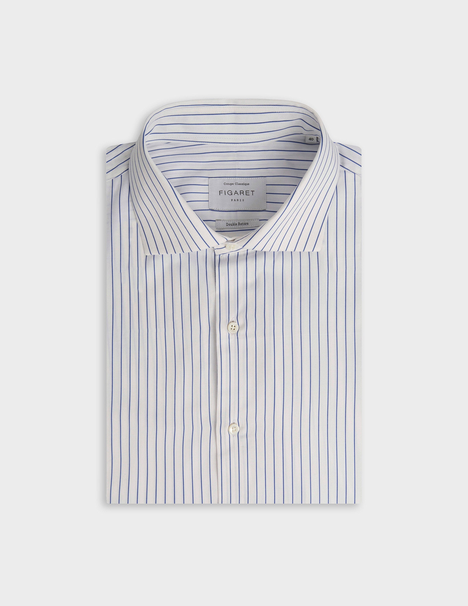 Classic blue striped shirt