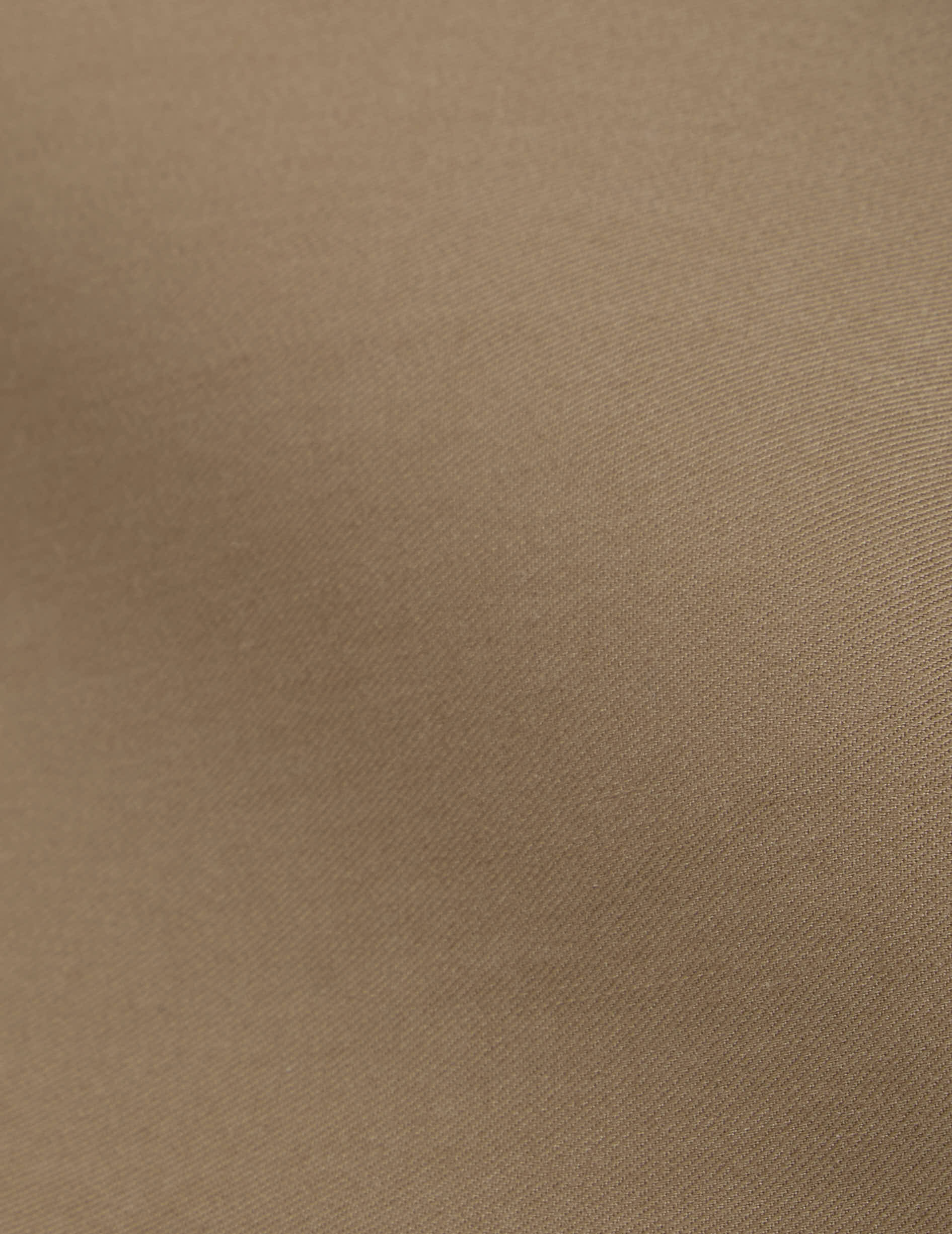 Mathias taupe shirt - Twill - Officer Collar