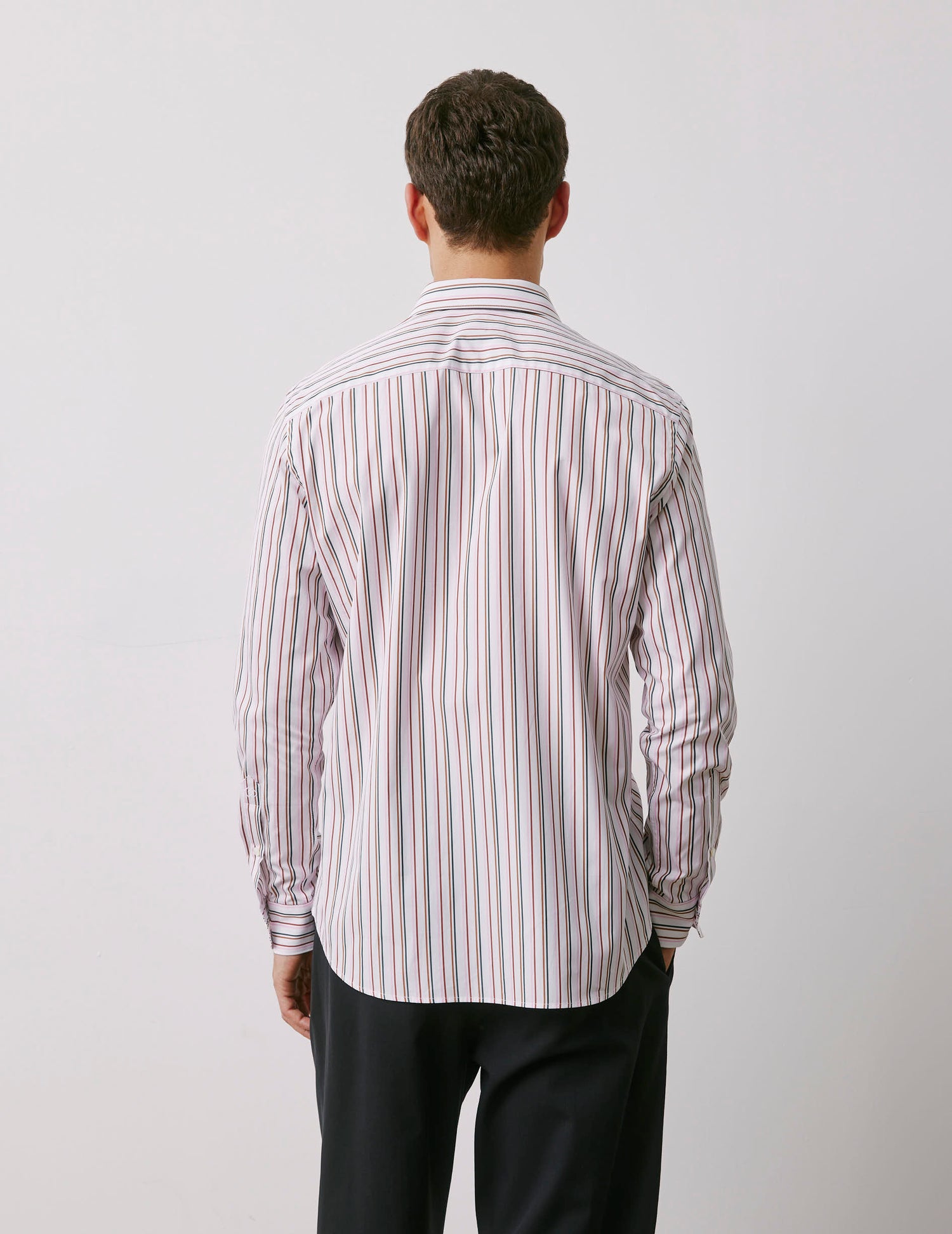 Semi-fitted pink striped shirt - Poplin - Prodigious Collar#4