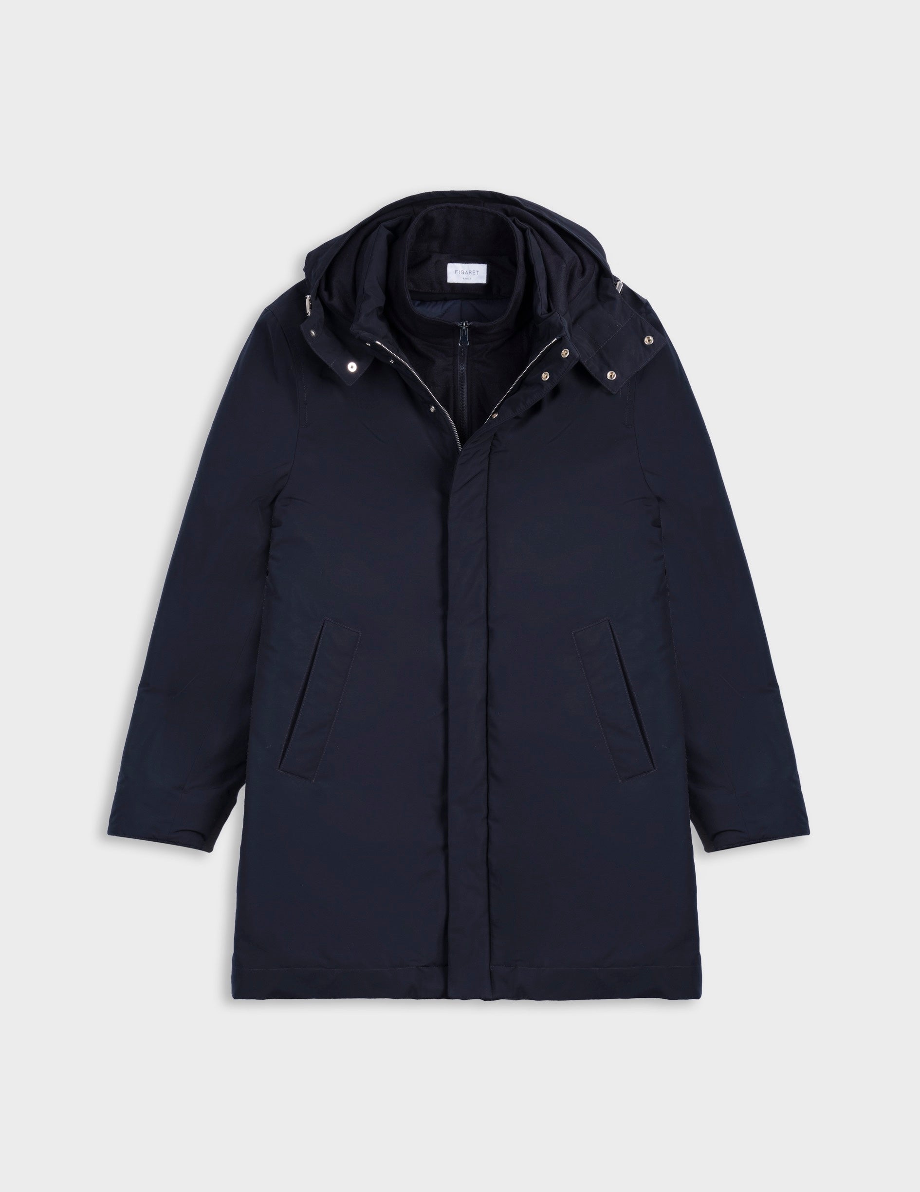 Iliame navy technical fabric parka
