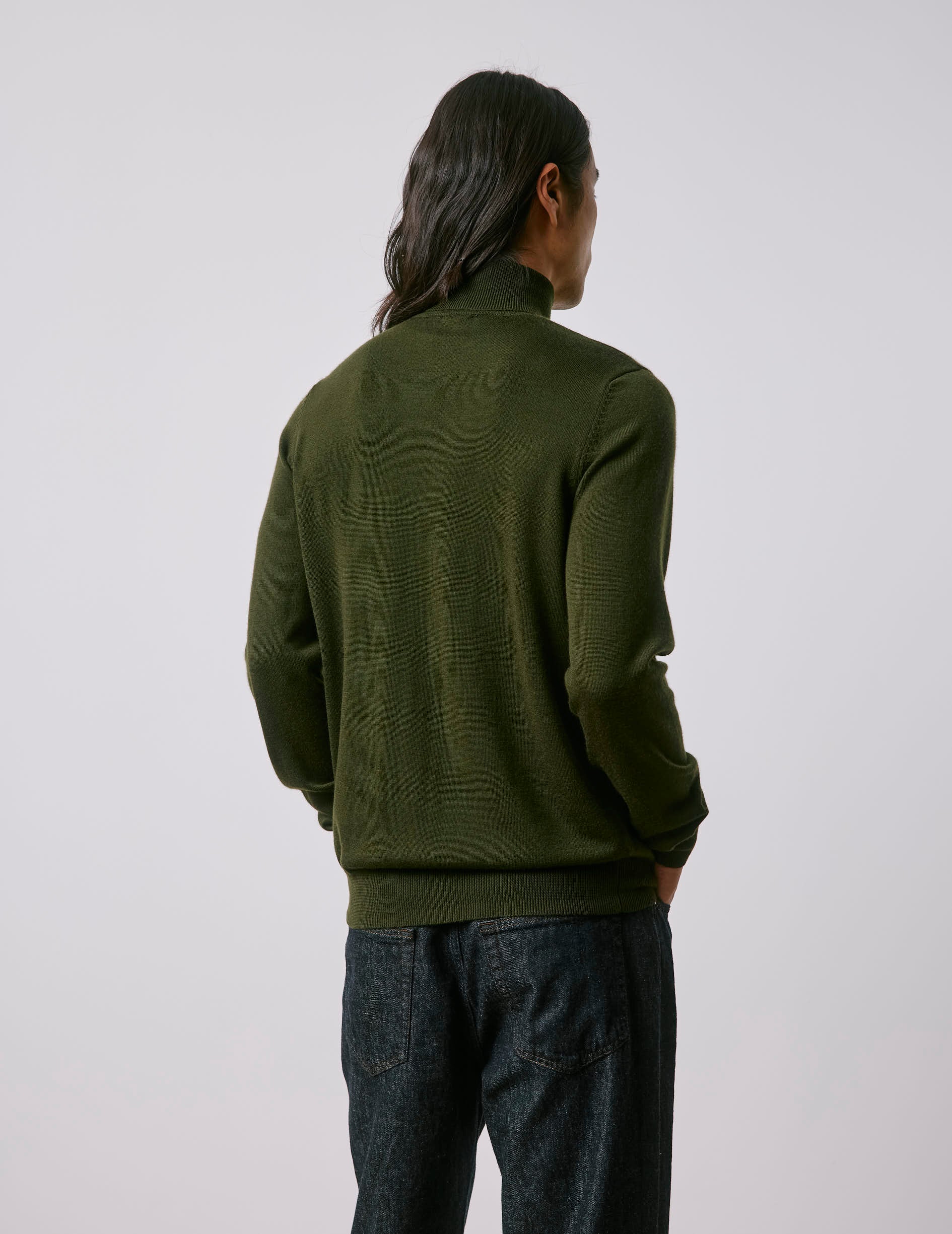Giovani khaki wool sweater
