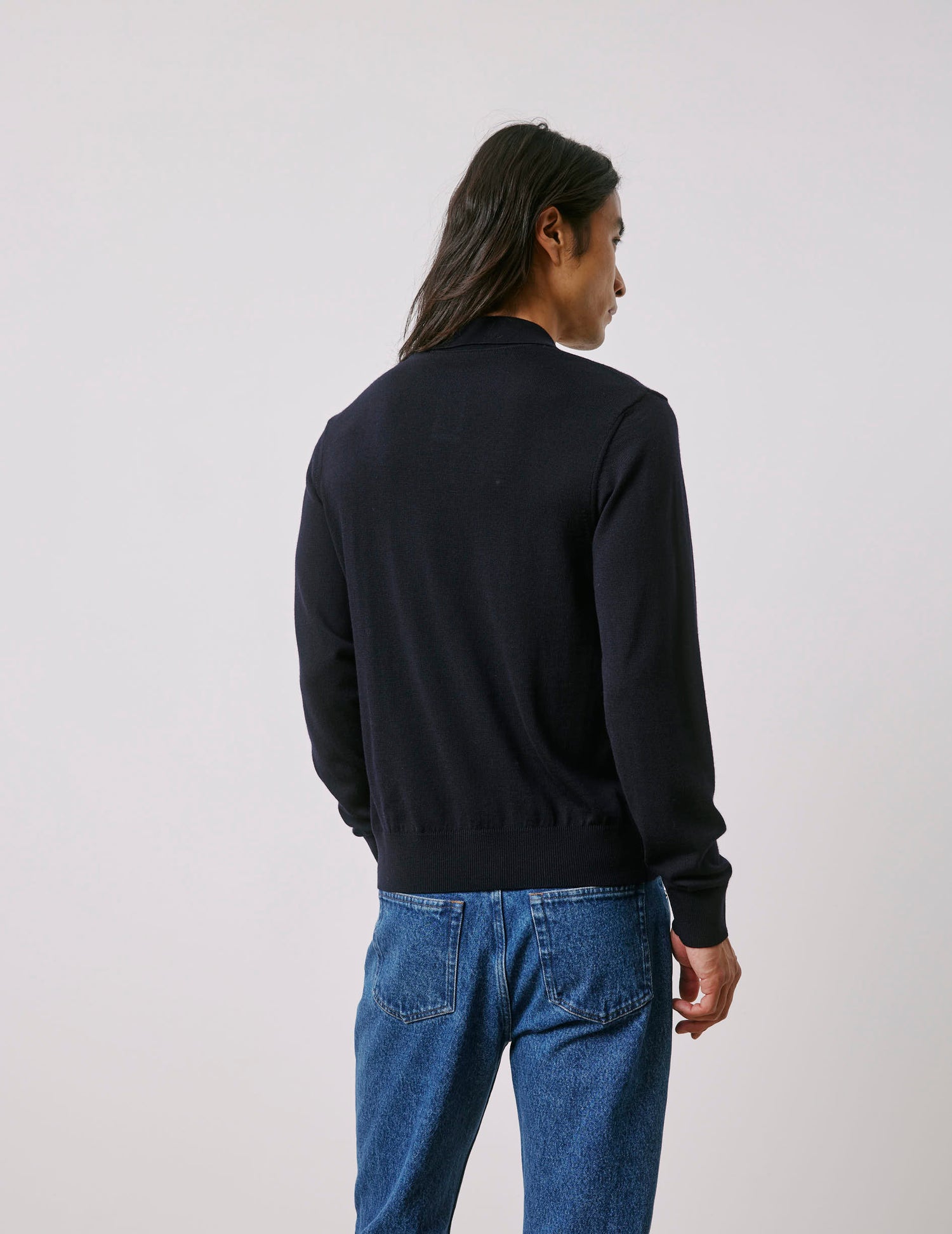 Ilian navy wool sweater