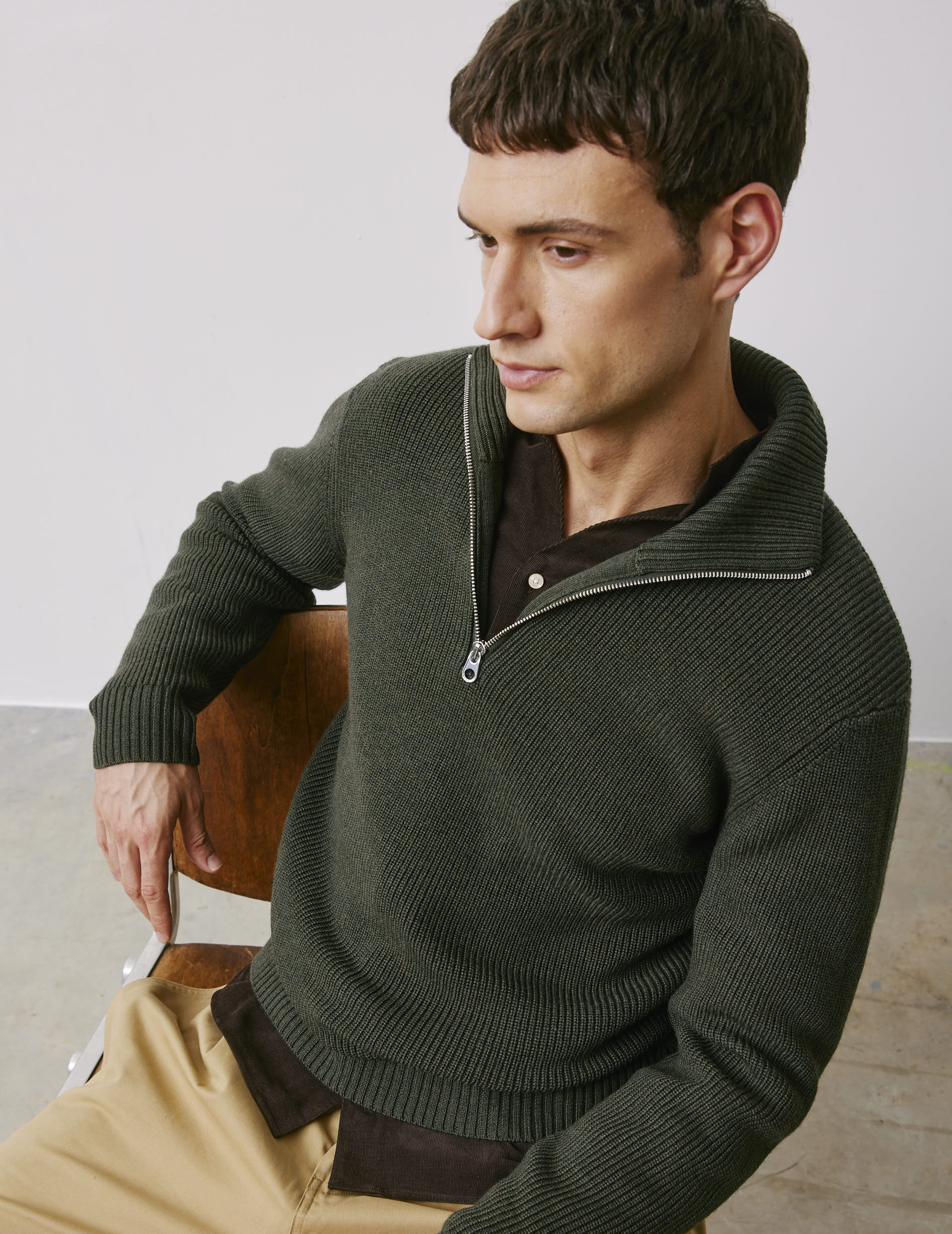 Milo green wool sweater